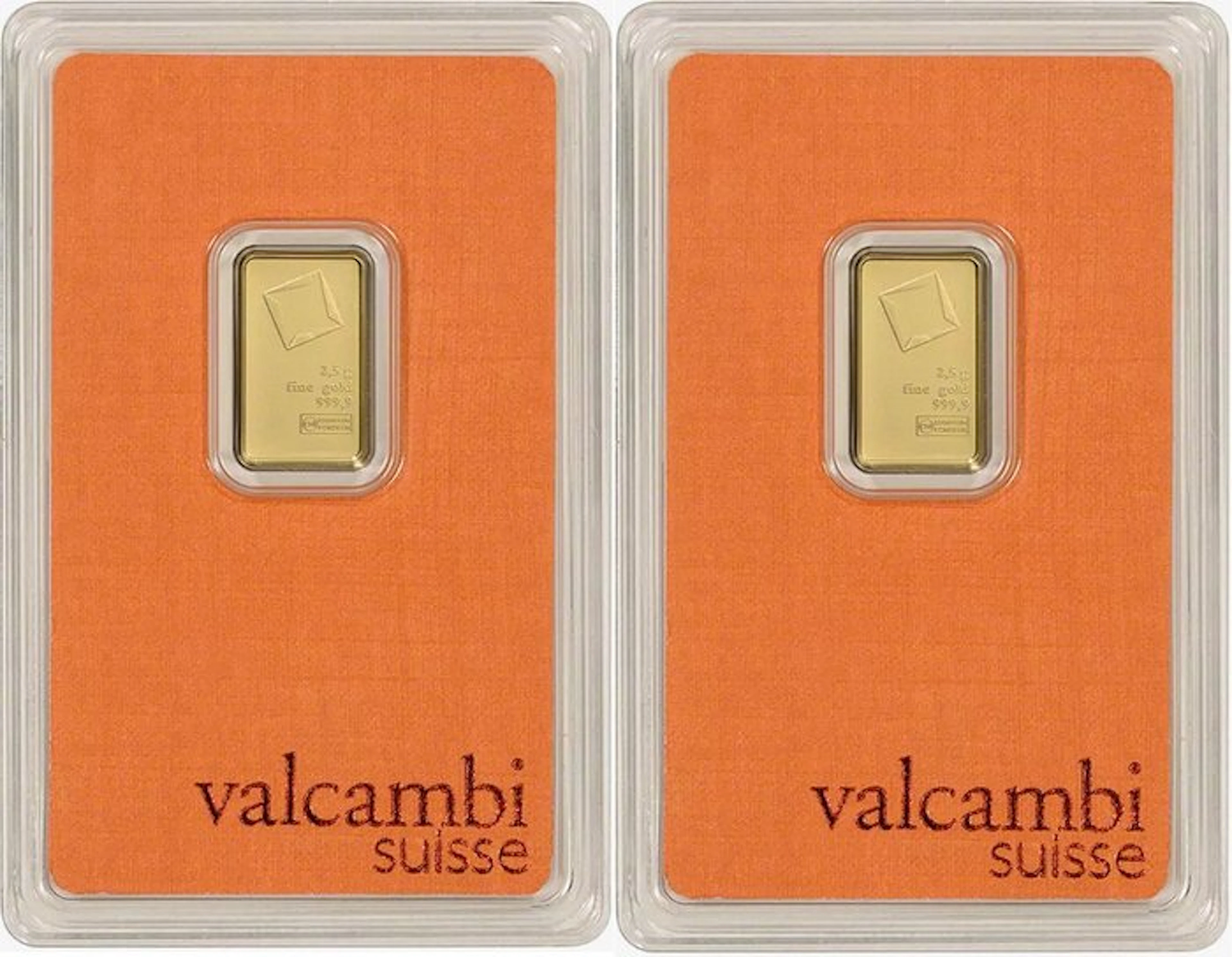 5 grams - Gold .999 - Valcambi, Switzerland - Sealed & with certificate