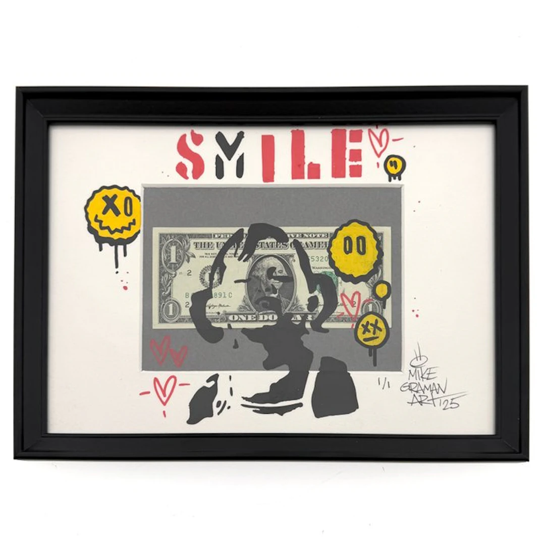 Mike Graman (1977) - Smile for StreetArt - Dollar Artwork