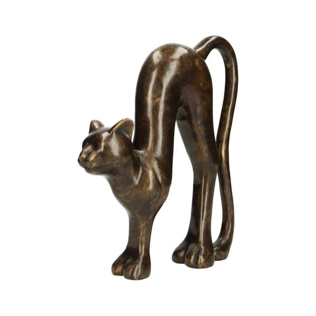 Statuette, Scaredy Cat - 32 cm - Bronze