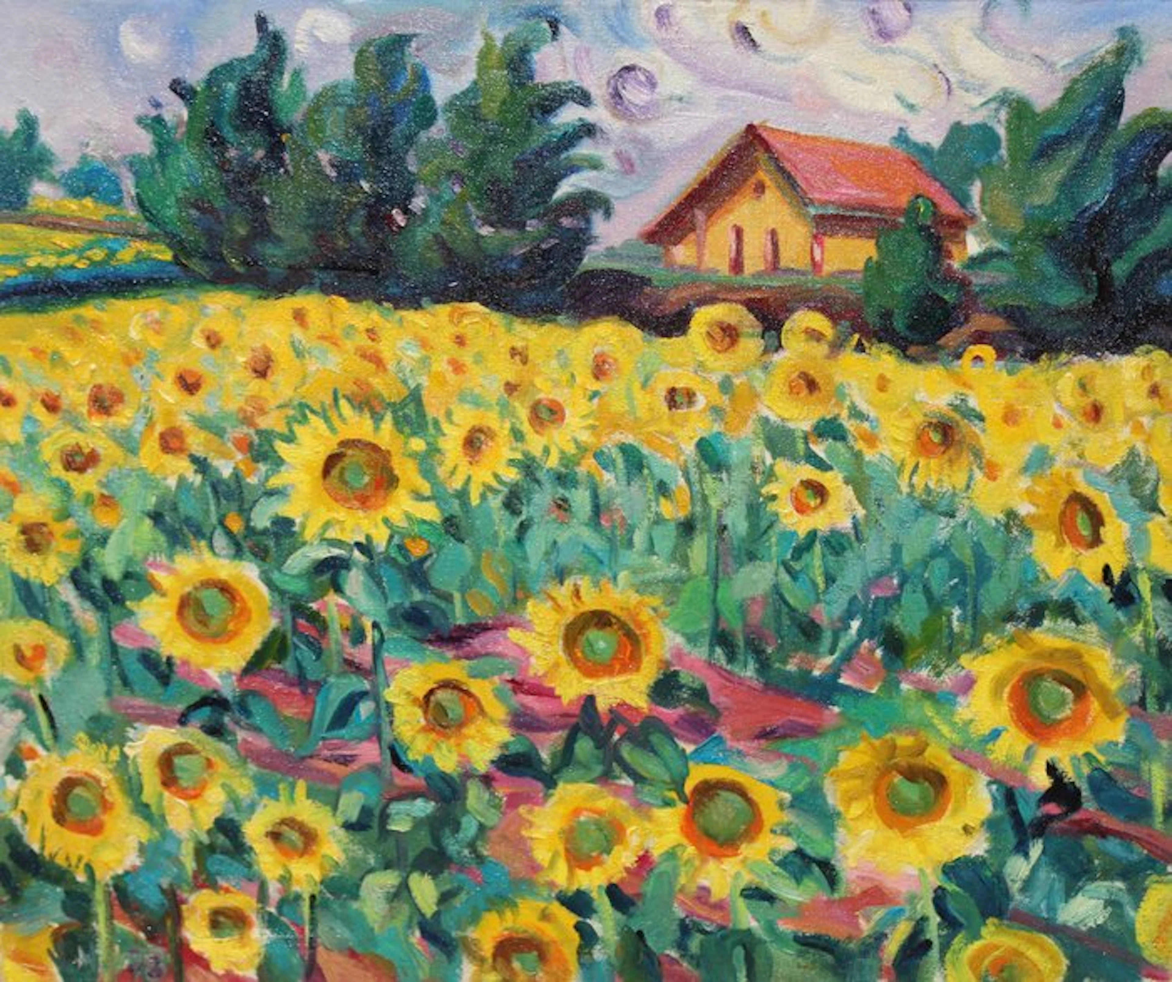 Ecole française (XX) - Paysage fauviste - NO RESERVE