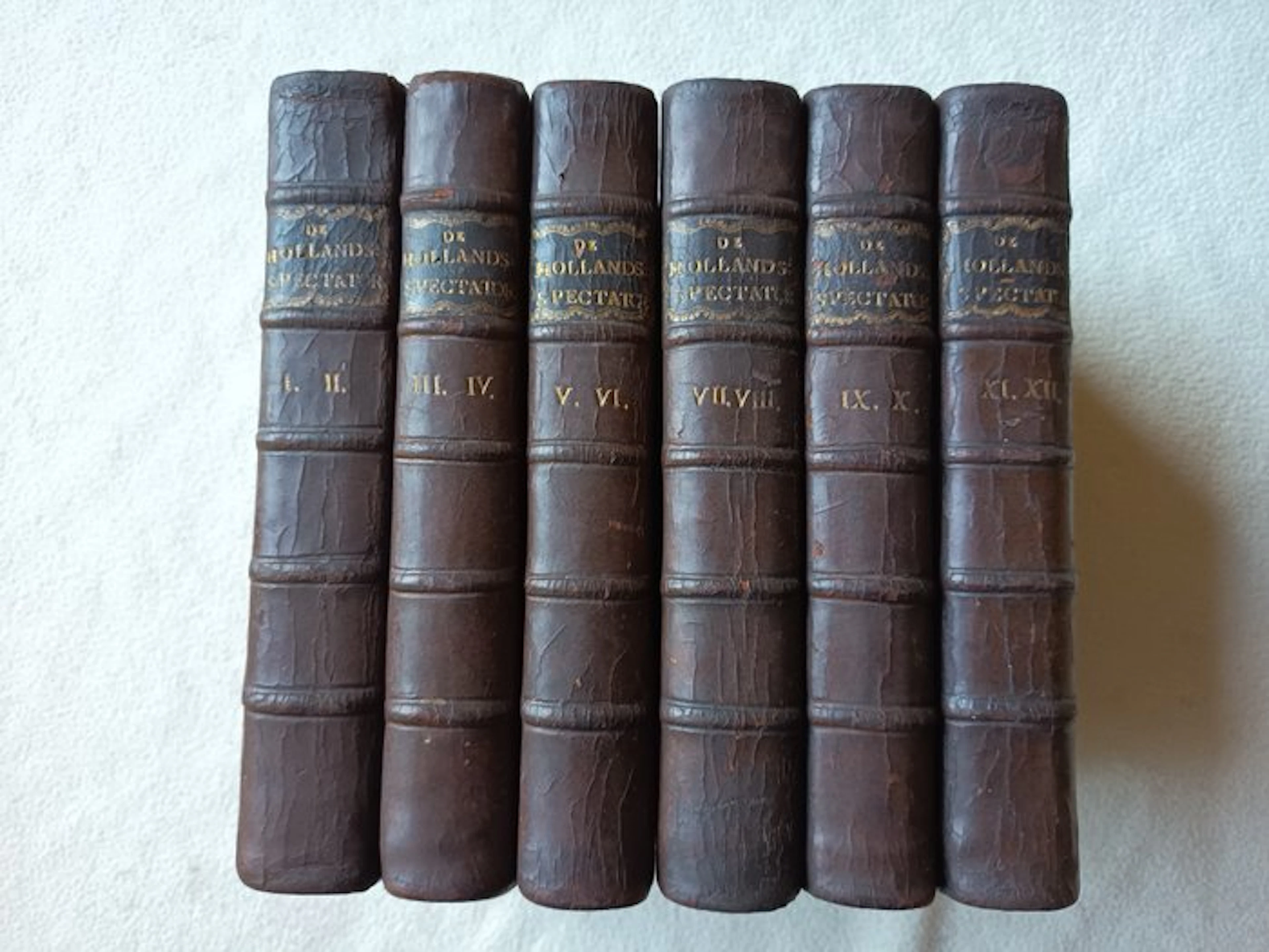 Justus van Effen - [LUXE BANDEN / Ex-libris van W.J.F