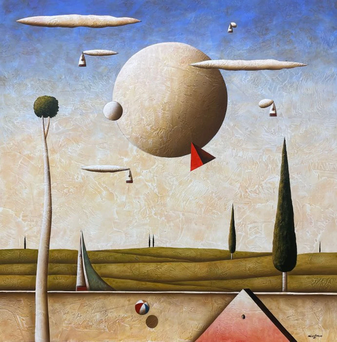 Carlo Mirabasso - "Le Passage" - (70 x 70 cm)