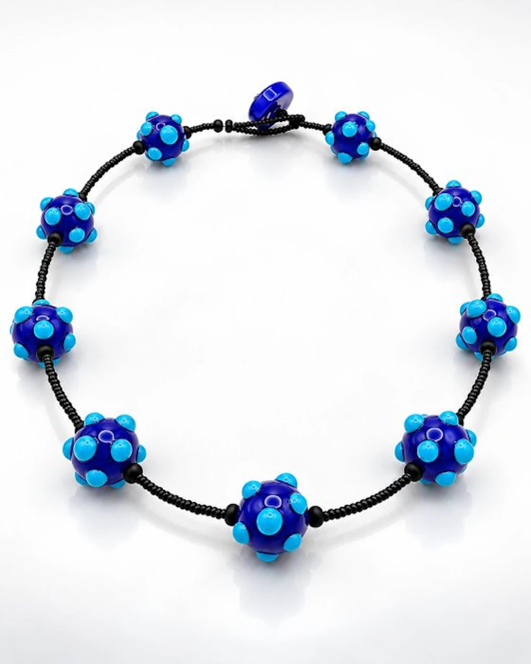 Murano glass - Necklace - cobalt blue glass