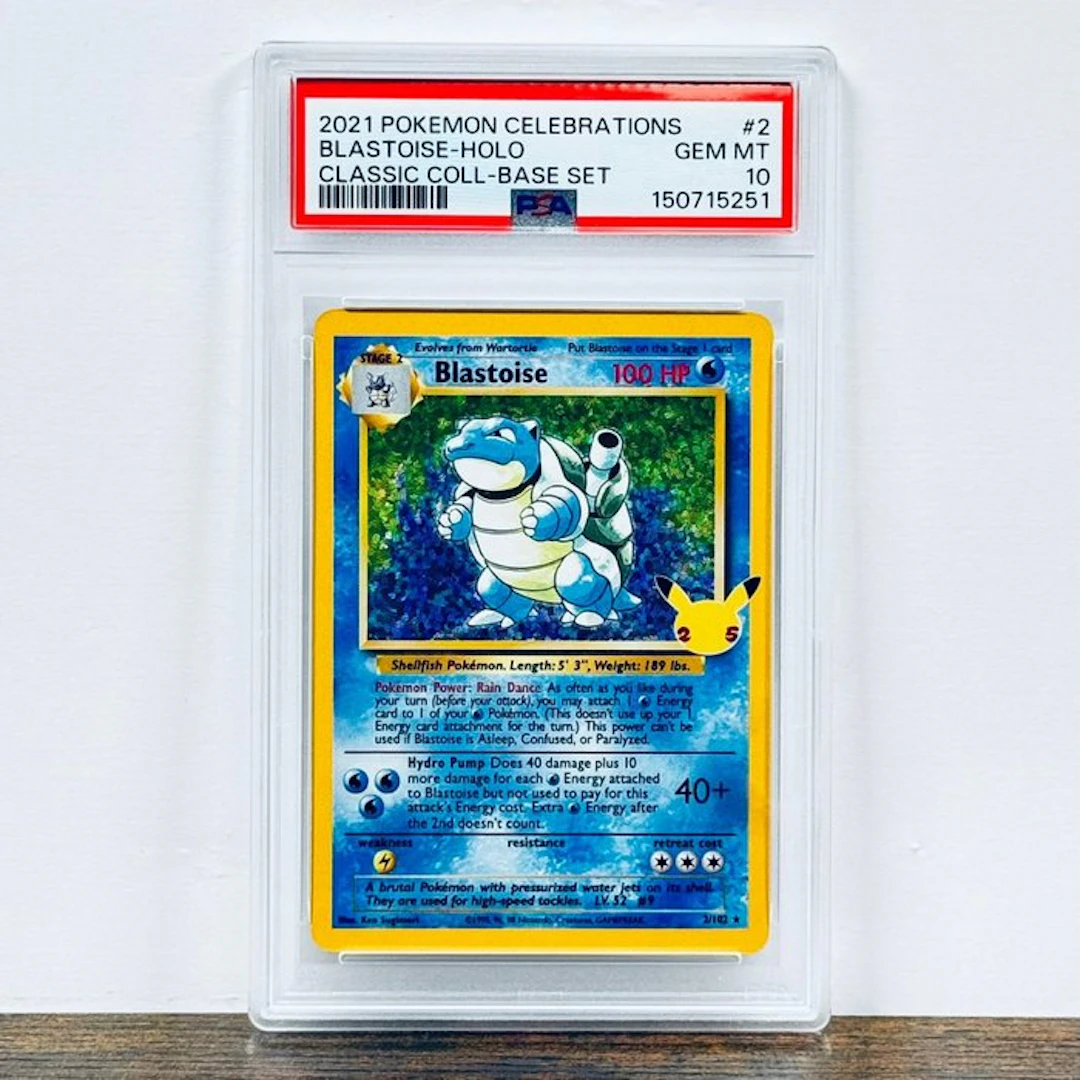 Pokémon Graded card - Blastoise Holo 2 – Pokémon - PSA 10