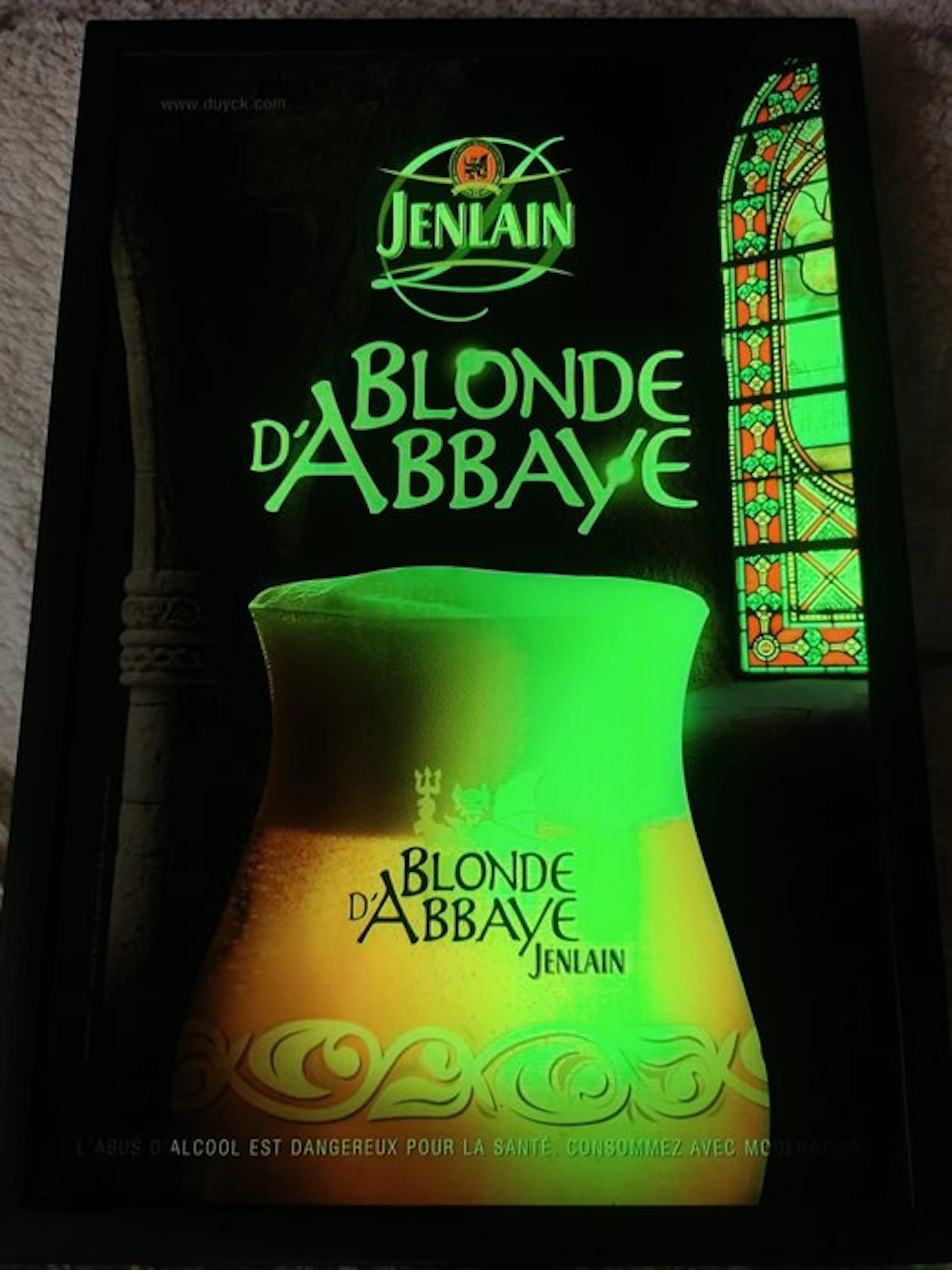 Dynamic lights (color-changing) - Backlight publicity sign - metal and plastic