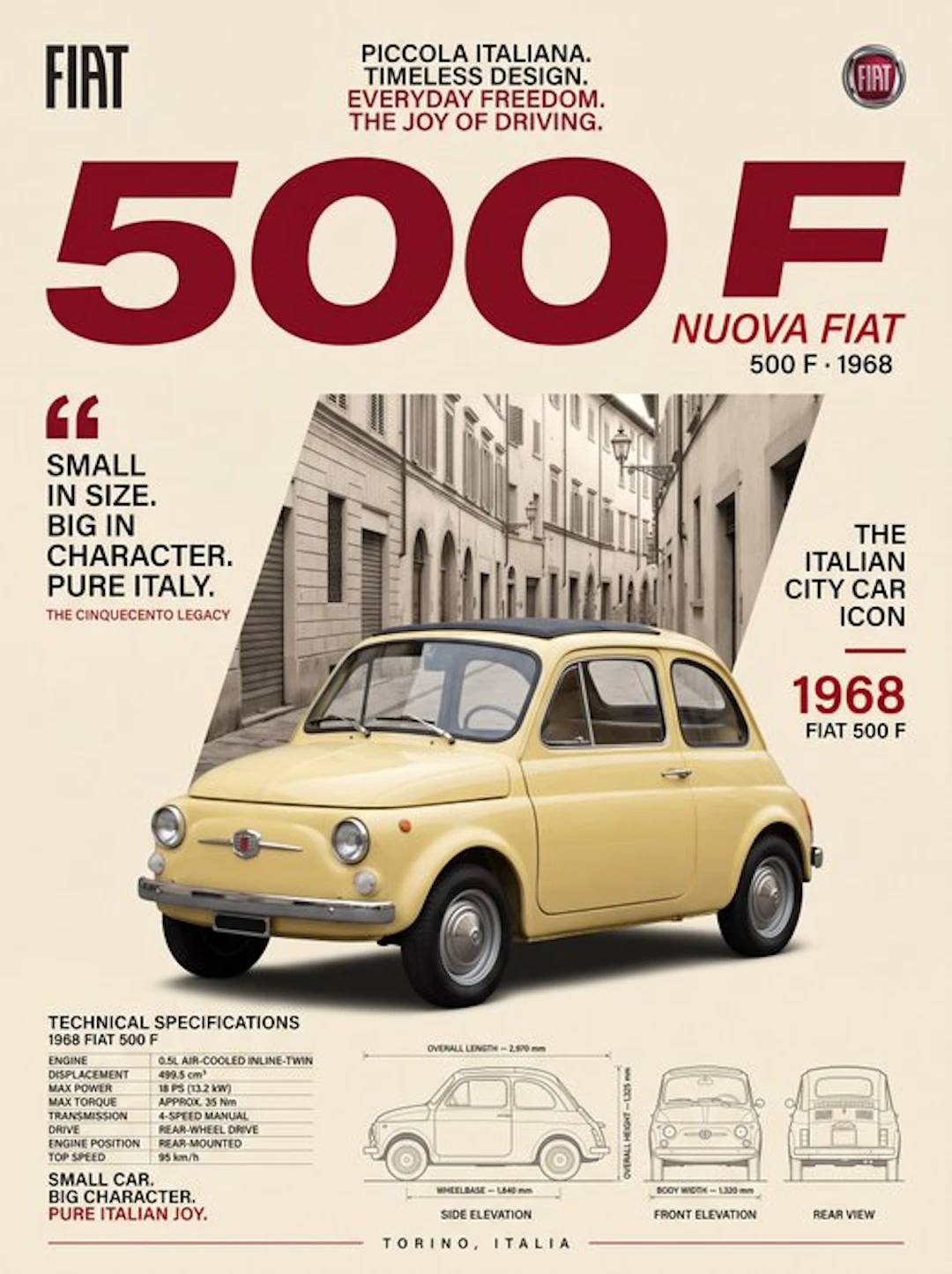 Shmidt.Art - Fiat - 500 F Nuova Fiat - 1960s