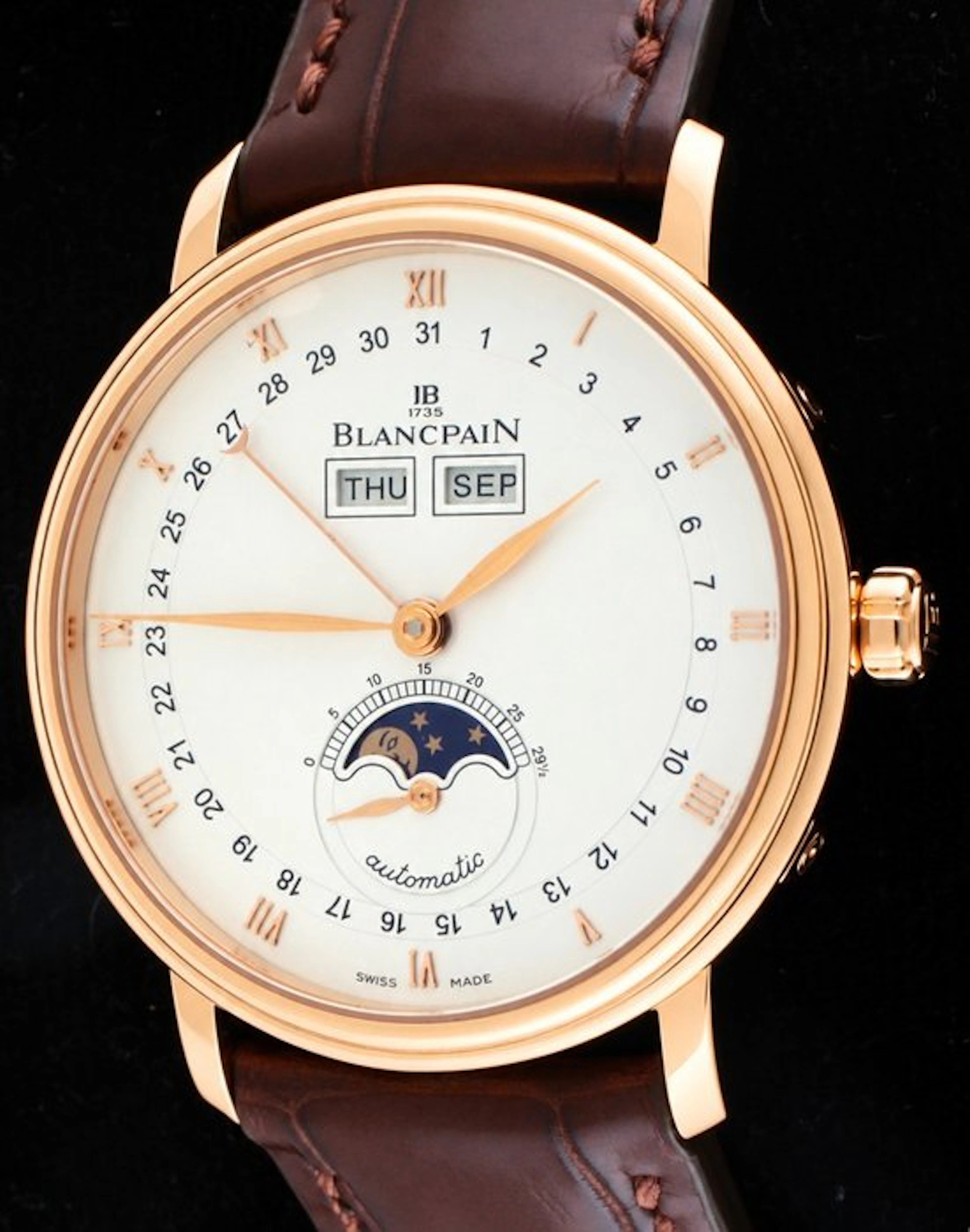 Blancpain - 'Villeret Quantieme' - 18 Carat Pink Gold...