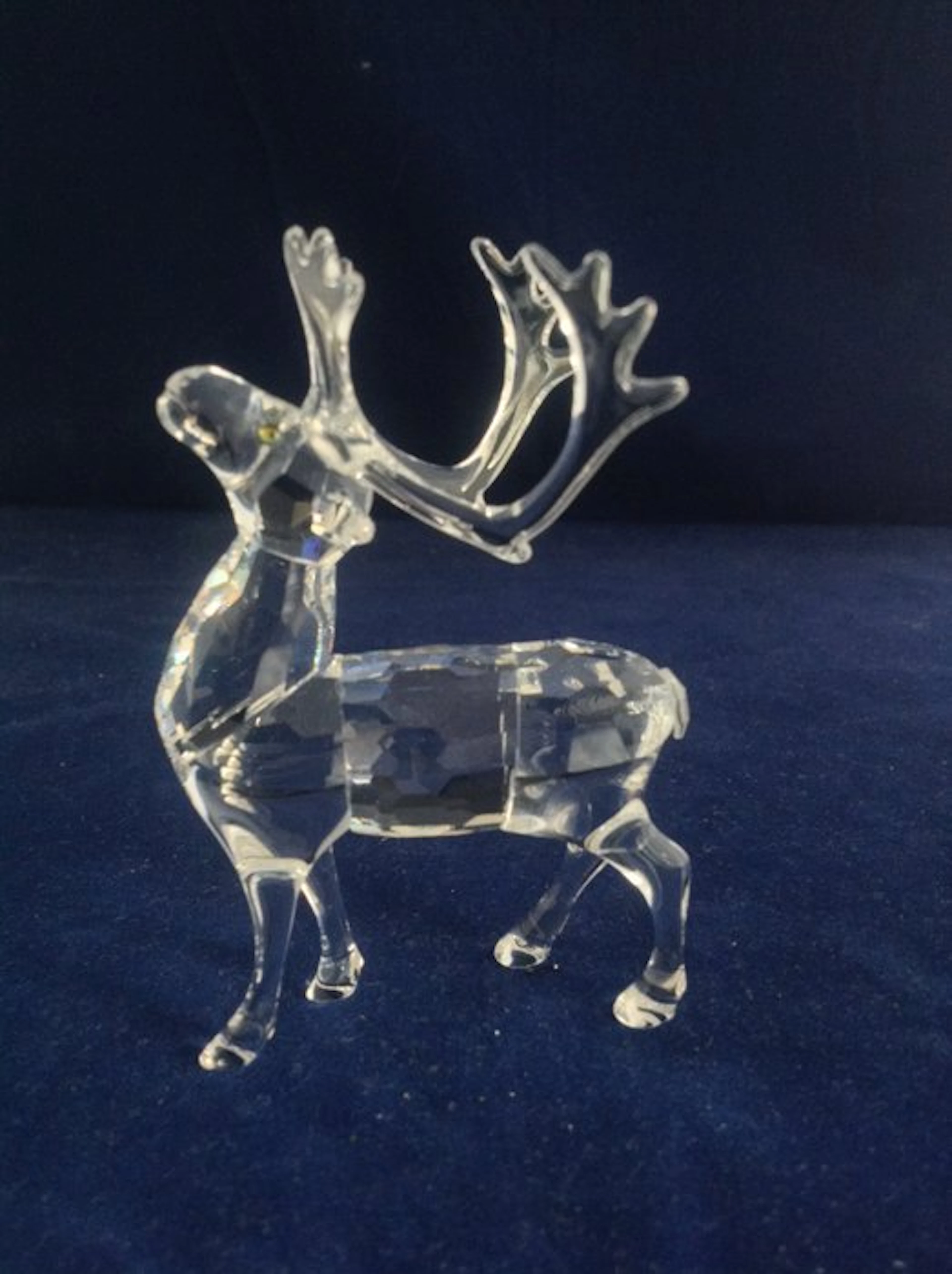 Figurine - Swarovski - Rendier - 214821 - met doos en certificaat - Crystal