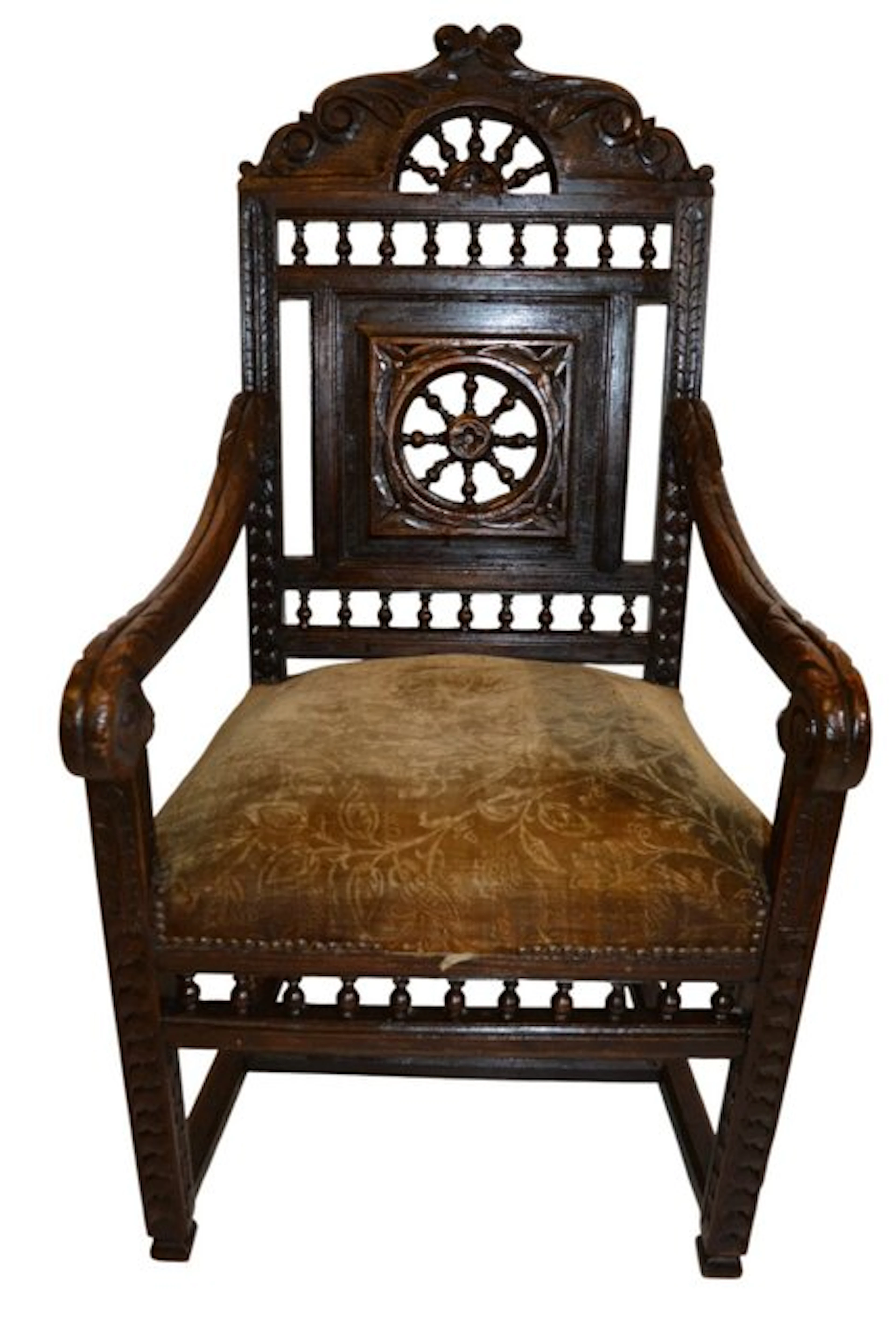 Armchair - Wood - Important throne