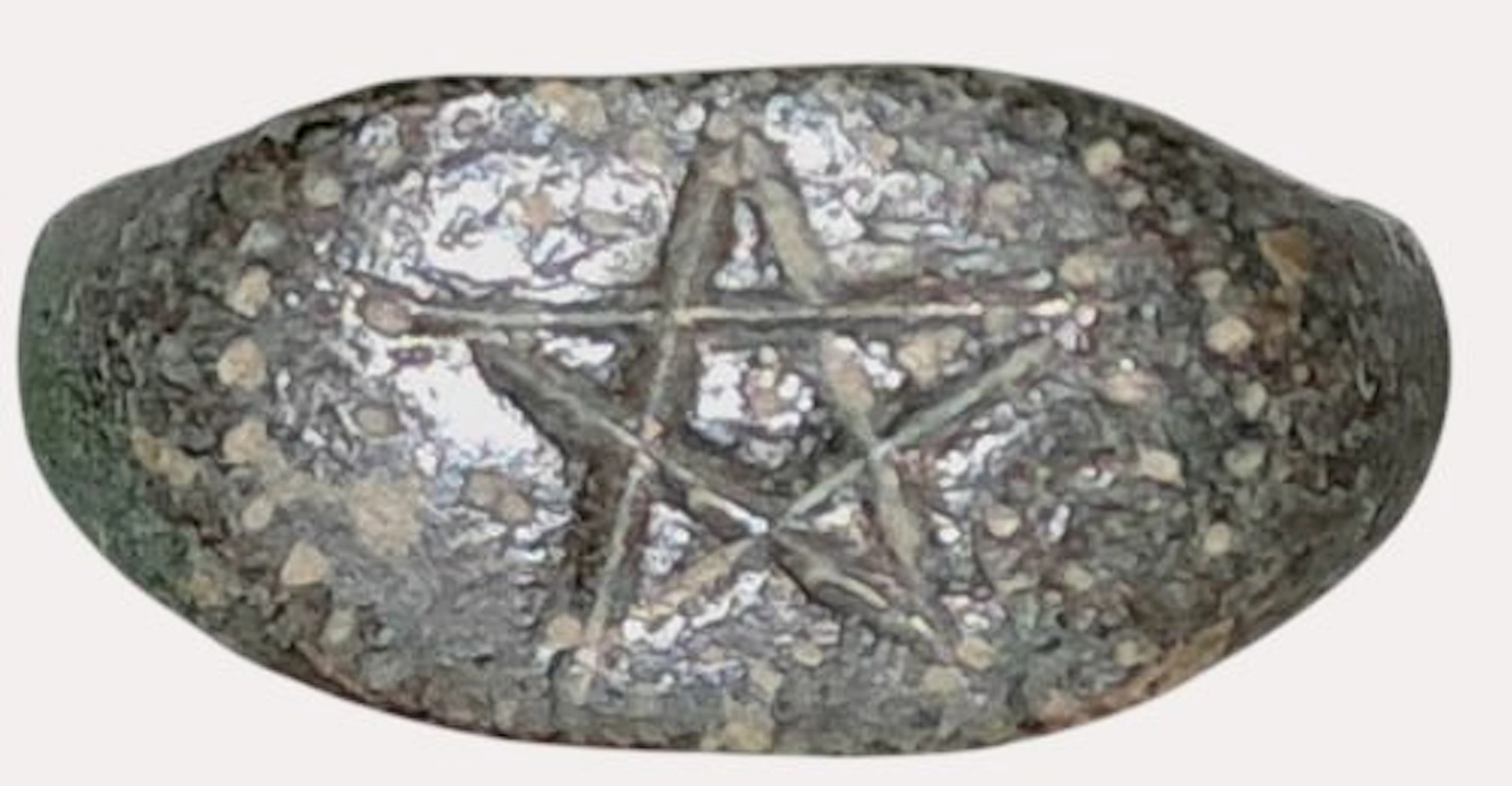 Medieval -Bronze-very rare talisman ring with a magical...