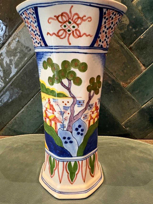 Boch- Fréses - Vase - Earthenware - Antique, 19th century, 1850
