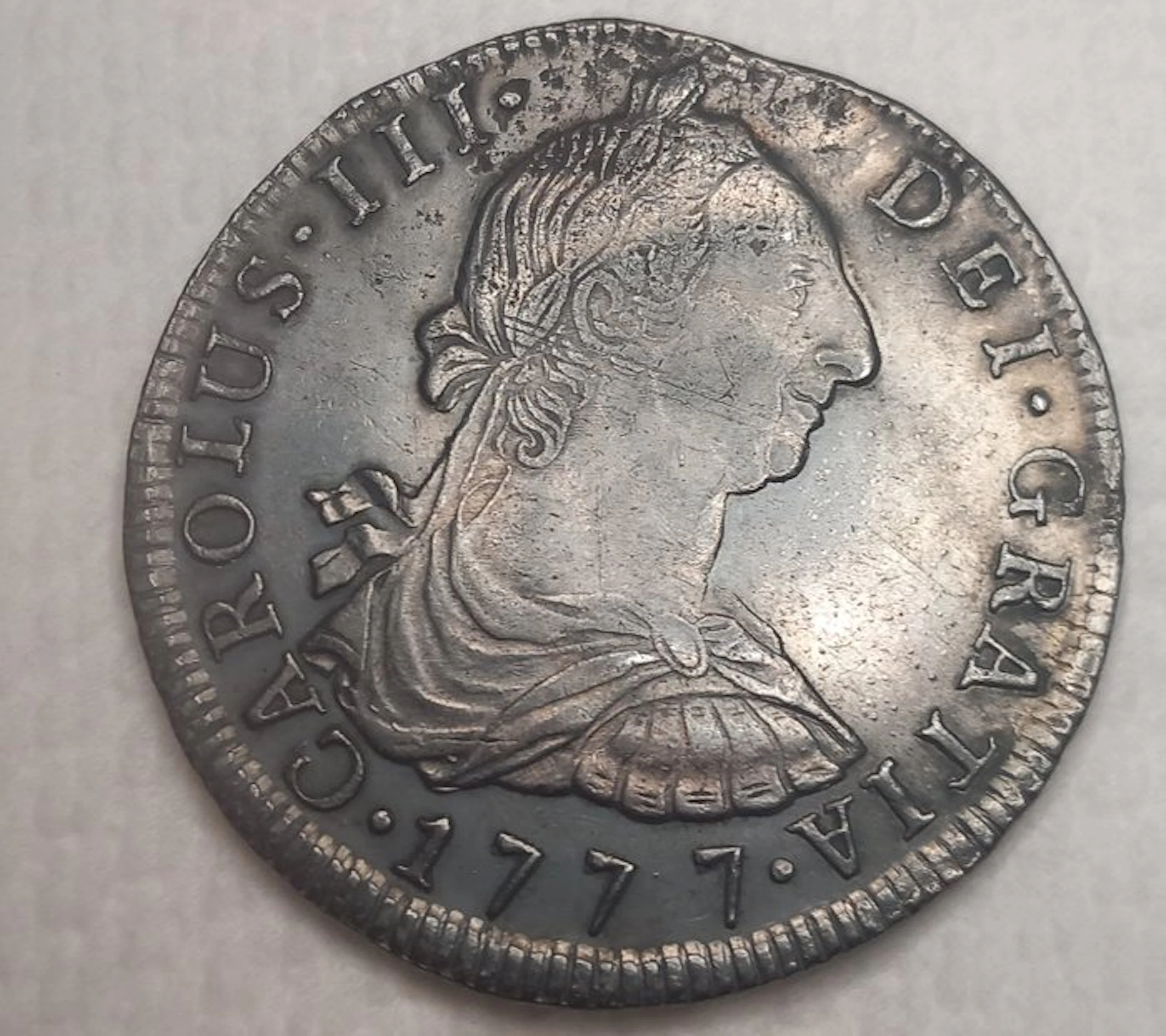 Spain. Carlos III. 8 Reales 1777 Potosí PR