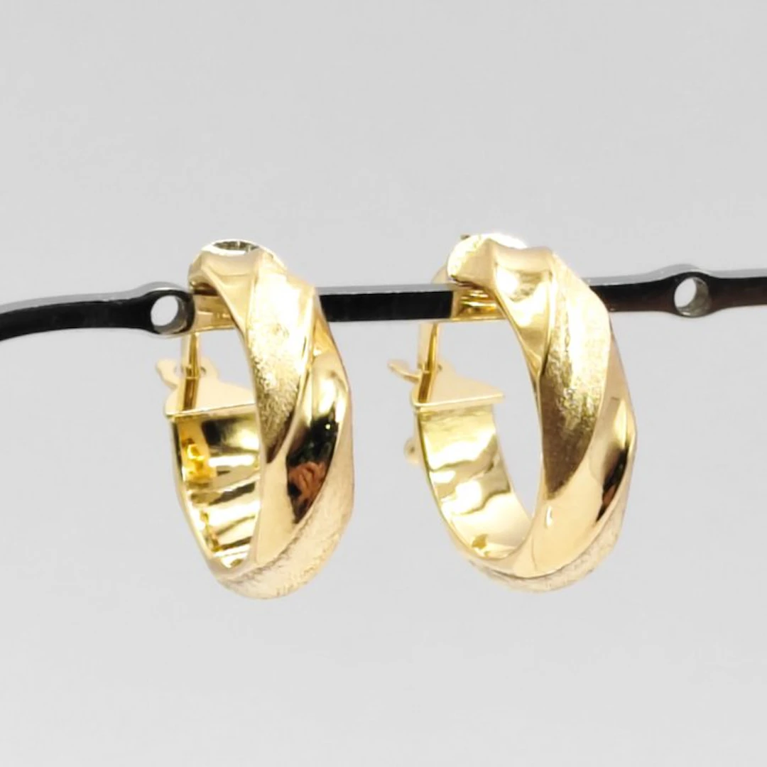 No reserve price - Earrings - 18 kt. Yellow gold