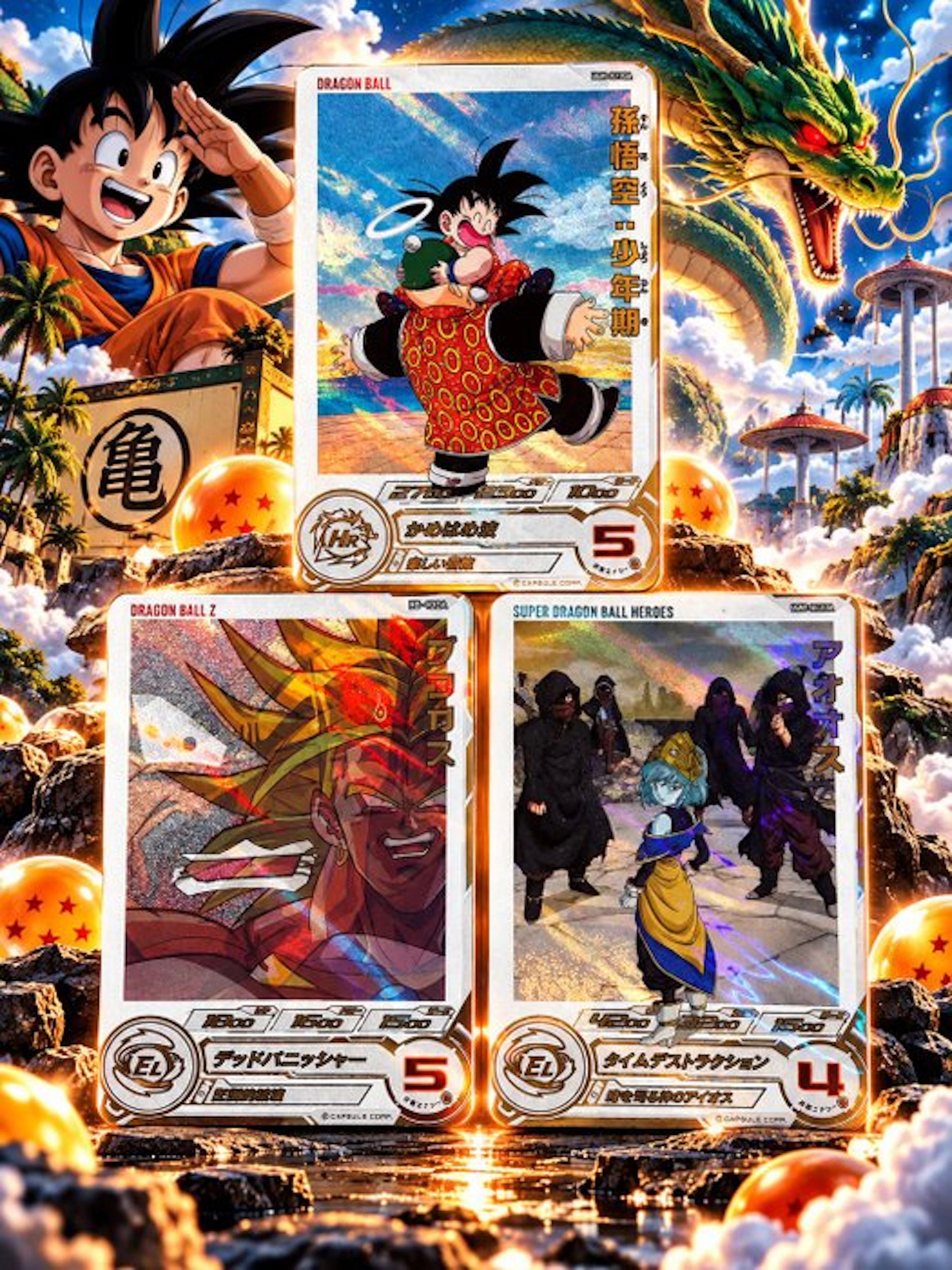 Bandai - 3 Card - Dragon Ball