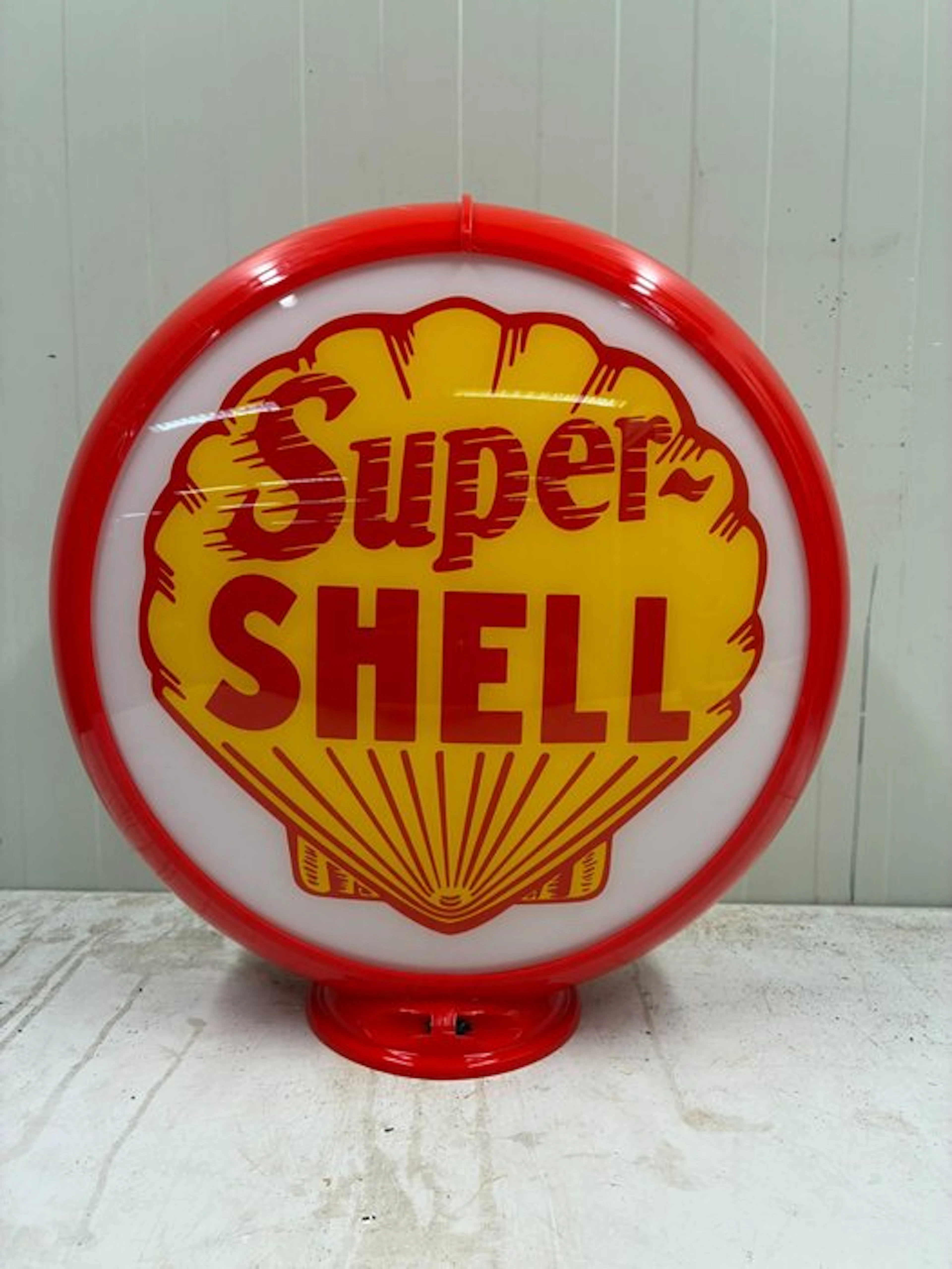 Petrol pump - Shell - Super Shell – Glazen Benzinepomp...