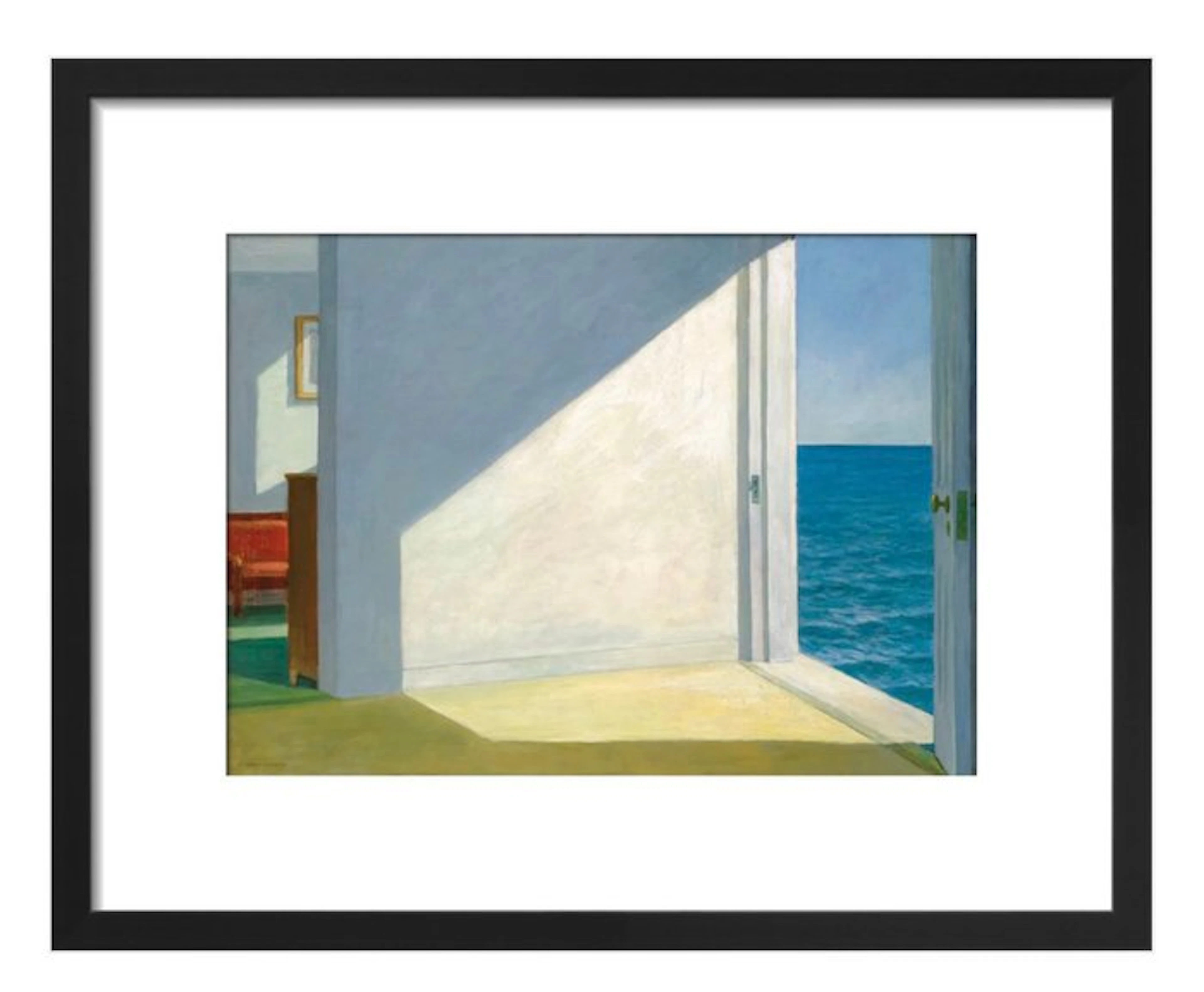 Edward Hopper - “Rooms by the Sea, 1951”. Gesigneerd in de plaat.