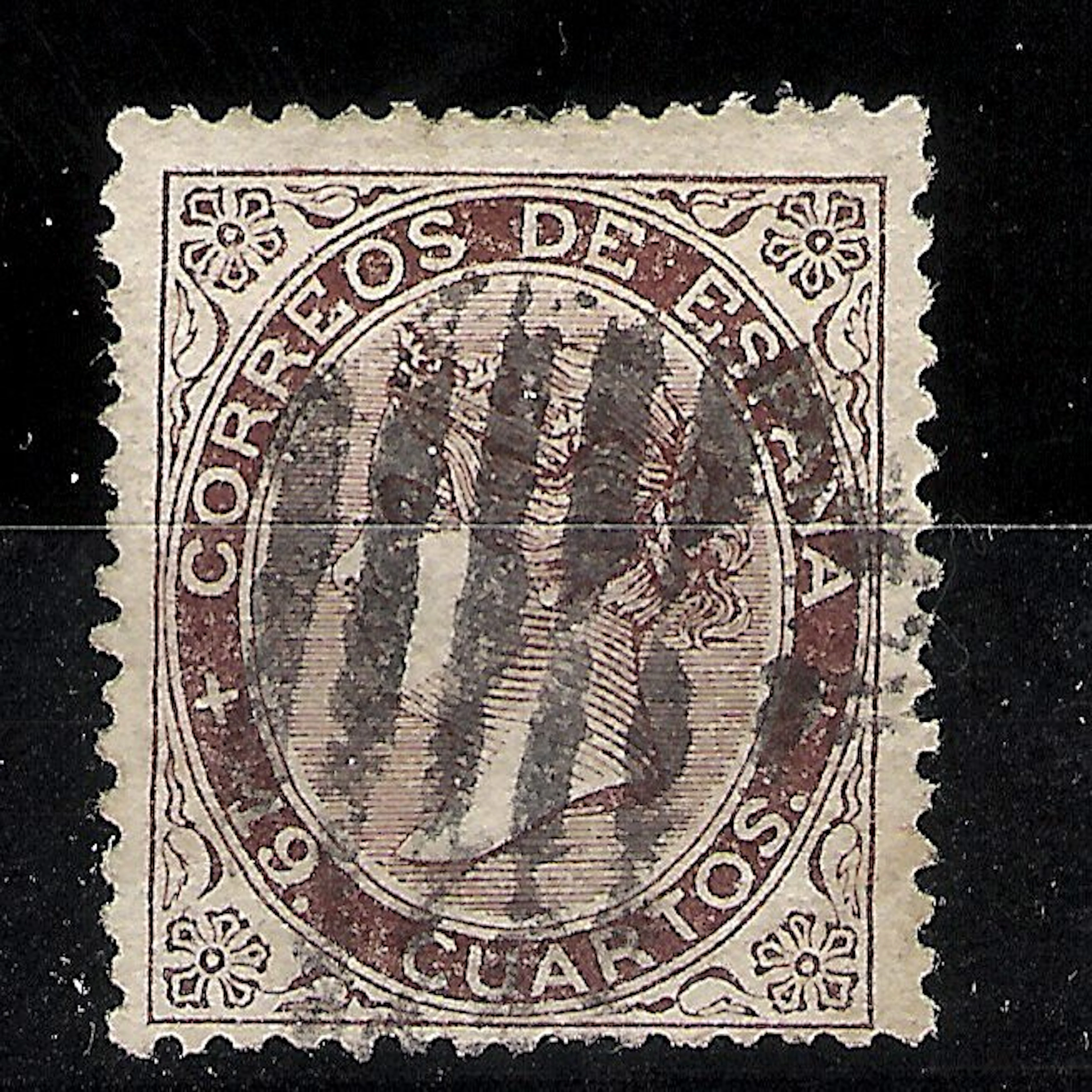 Spain - Isabella II. 1868. 19 cuartos. . Edifil 101