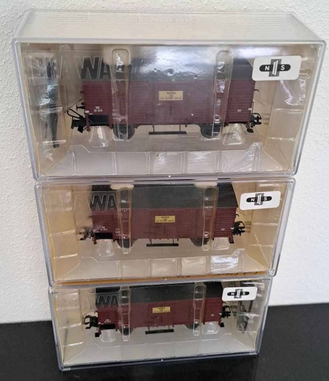Brawa H0 - 48262 - Model train freight wagon set (3) - NS