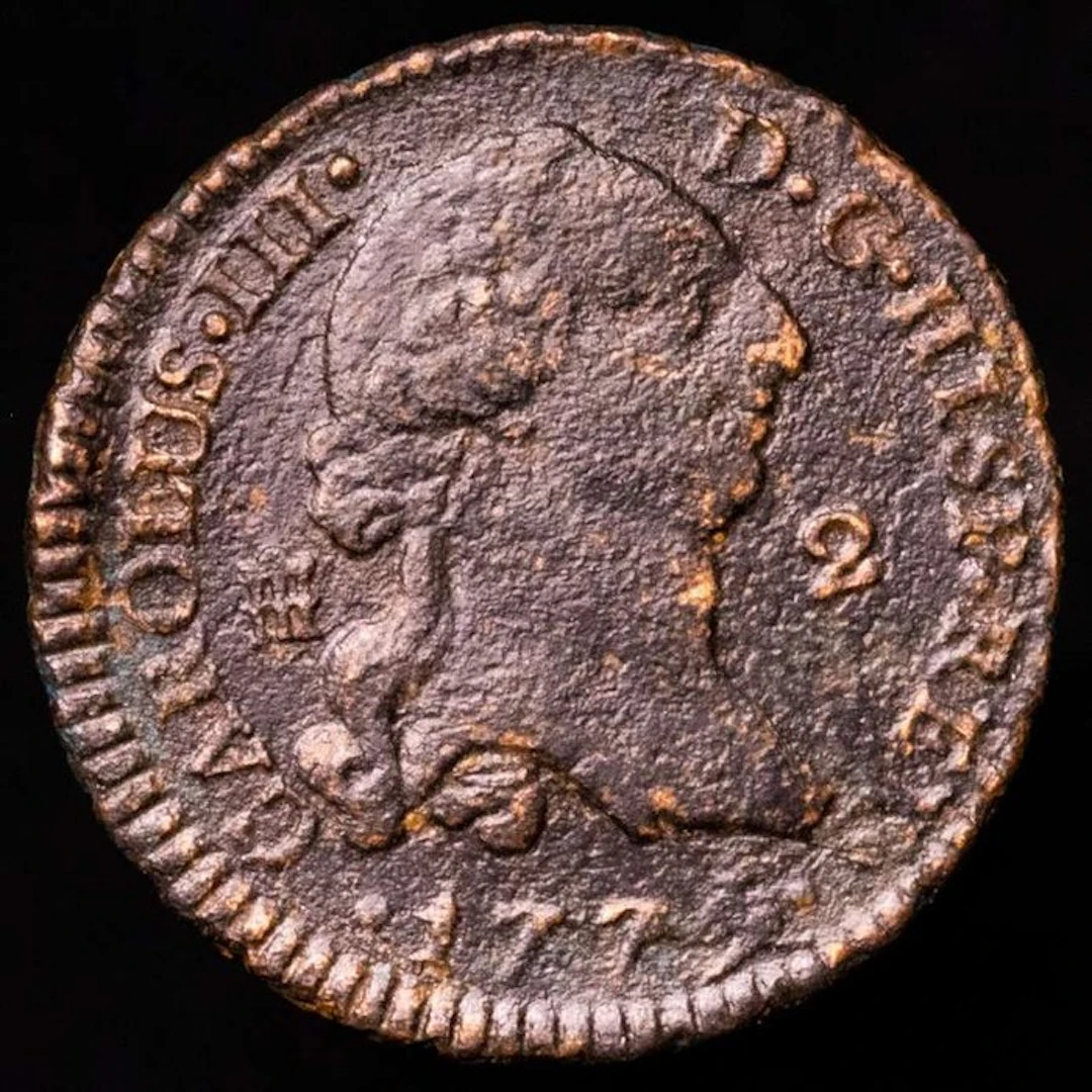 Spain. Carlos III. 2 Maravedís Ceca de Segovia en el año 1779 (No