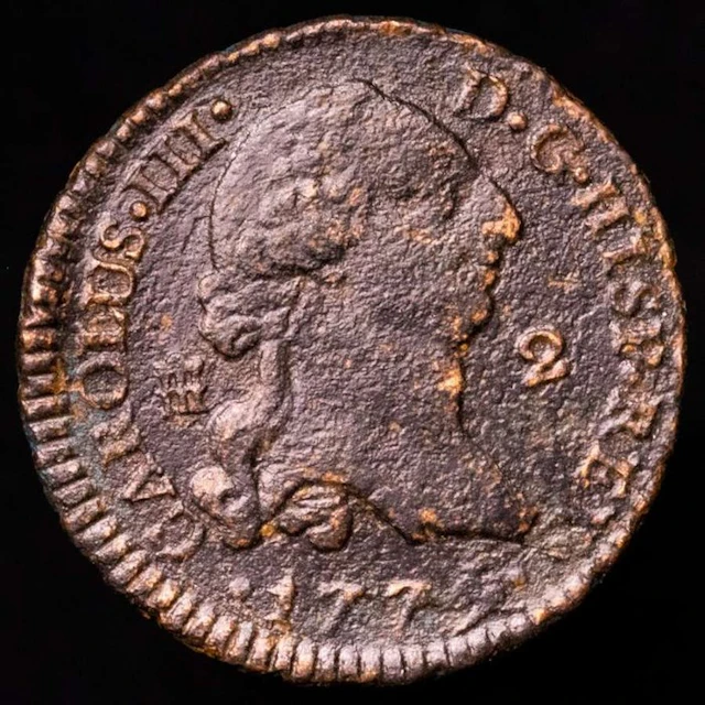 Spain. Carlos III. 2 Maravedís Ceca de Segovia en el año 1779 (No