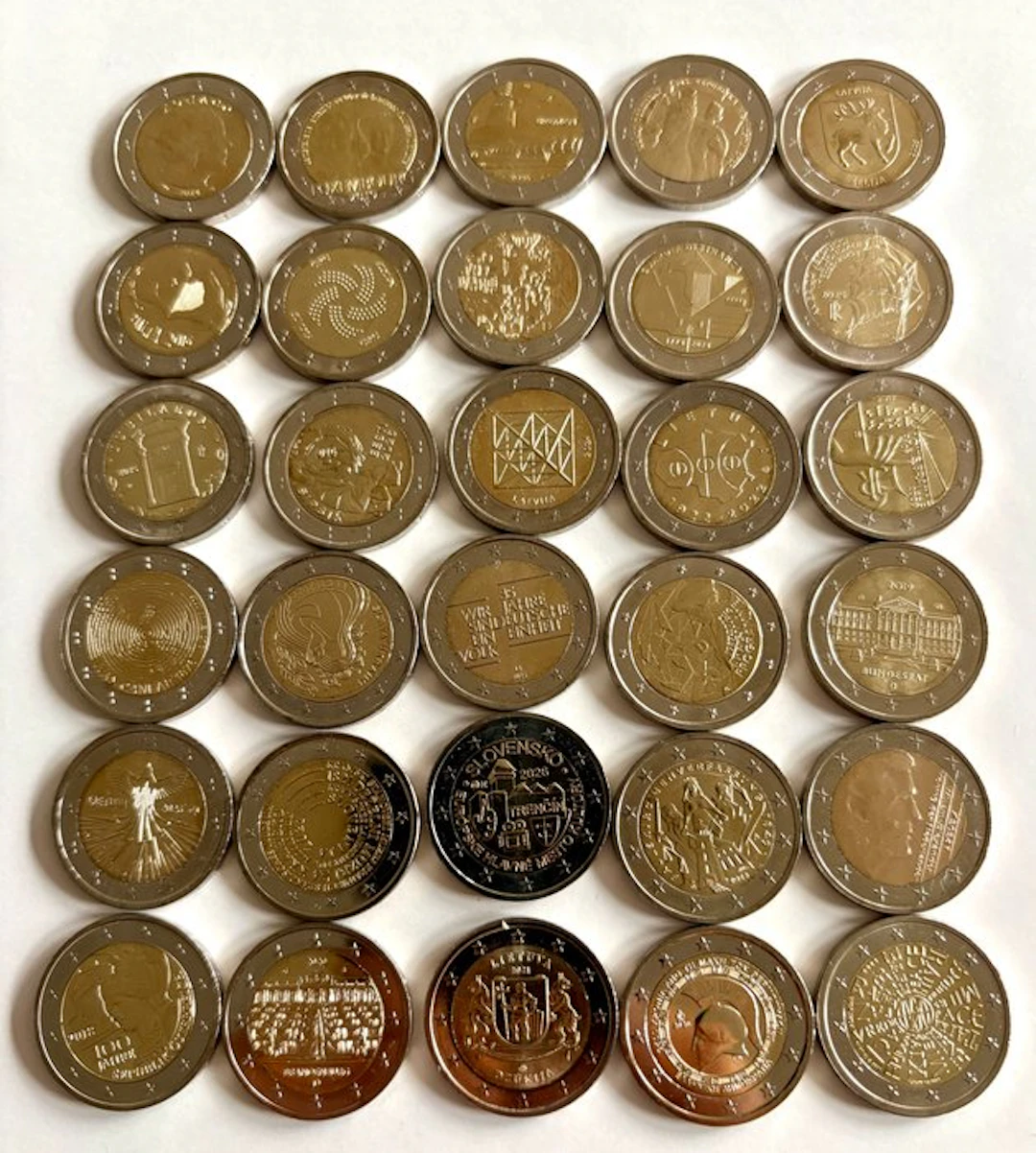 Europe. 2 Euro Various Years (30 coins) (No reserve price)