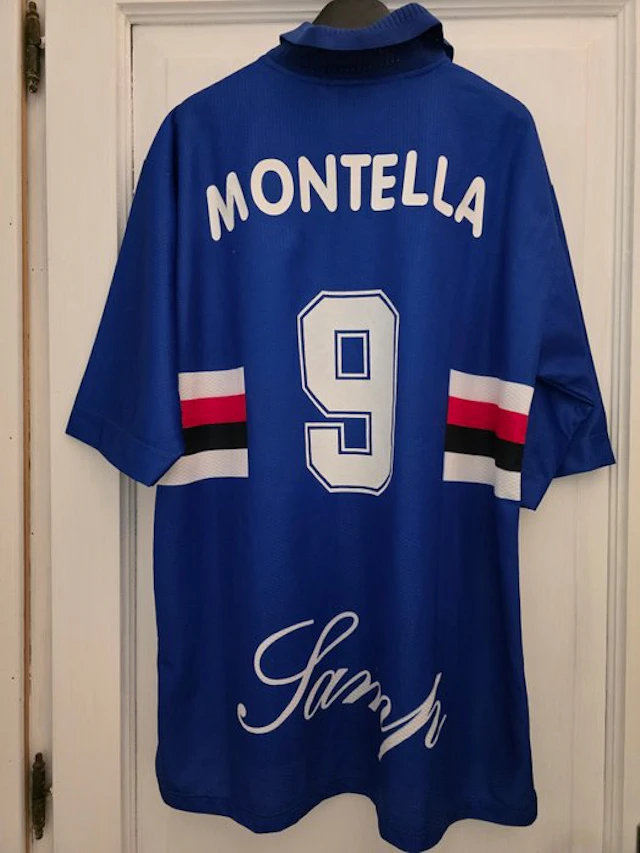 Sampdoria - Italian Football League - Vincenzo Montella - 1997 - Team wear