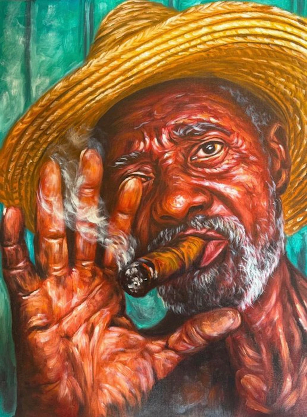 Nguyễn V.L (1993) - Cigares cubains ↑80 →60 cm