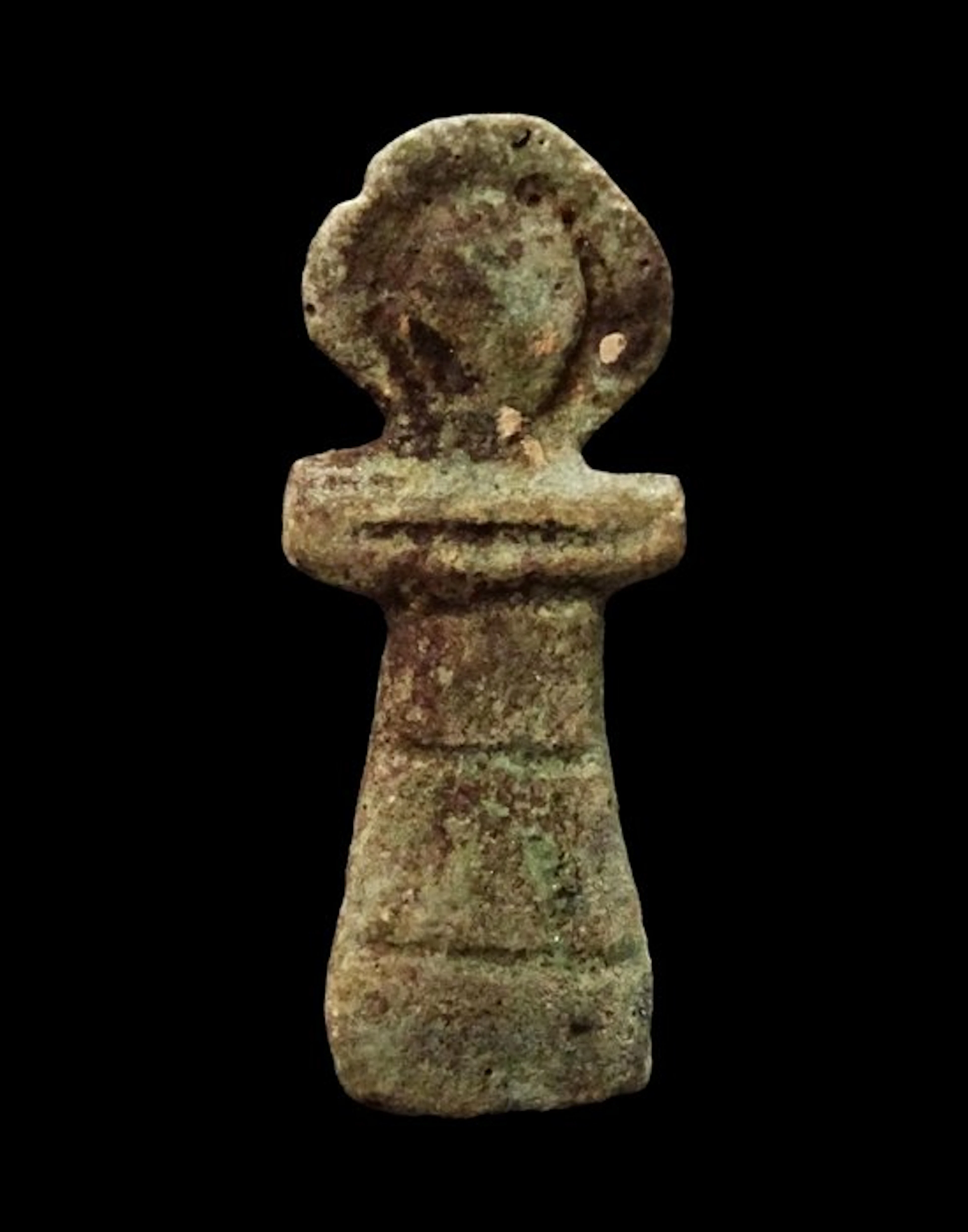 Ancient Egyptian Faience - Large amulet - Ankh cross - Late Period