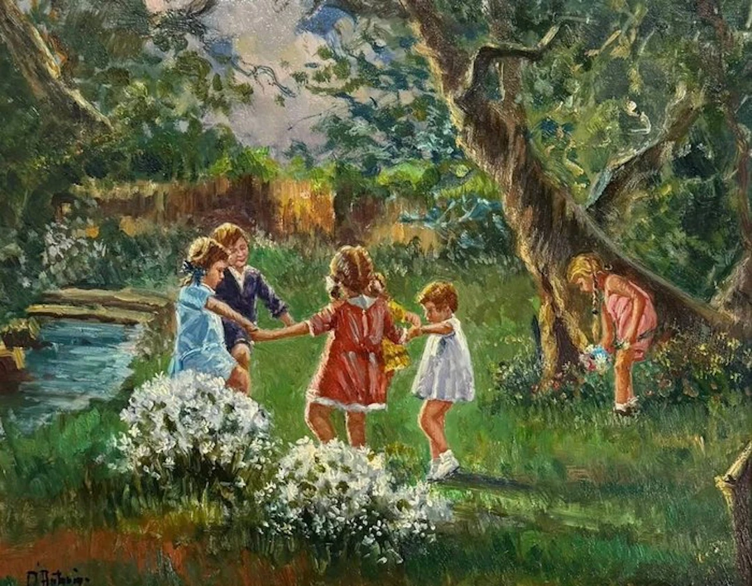 Antonio Panza detto d'Antonio (1928-2020) - Giochi di bambini