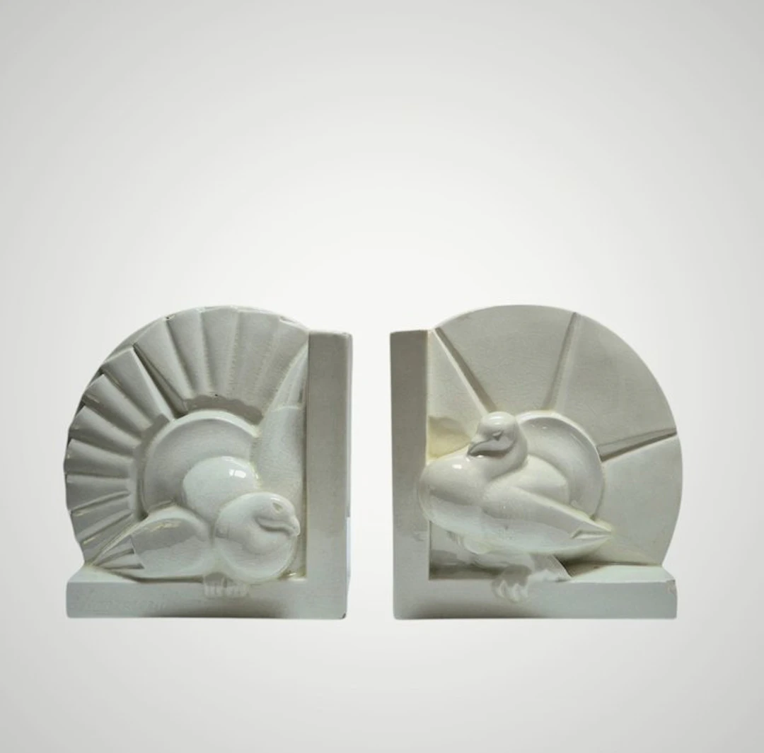 Saint-Clément - Bookends - Ceramic - Colombes
