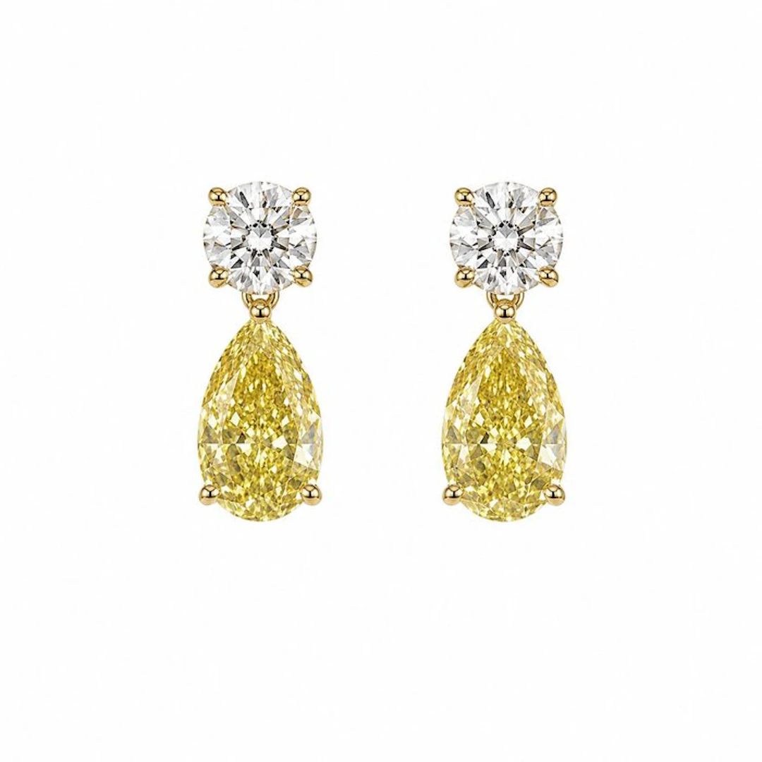 No reserve price - Earrings - 14 kt