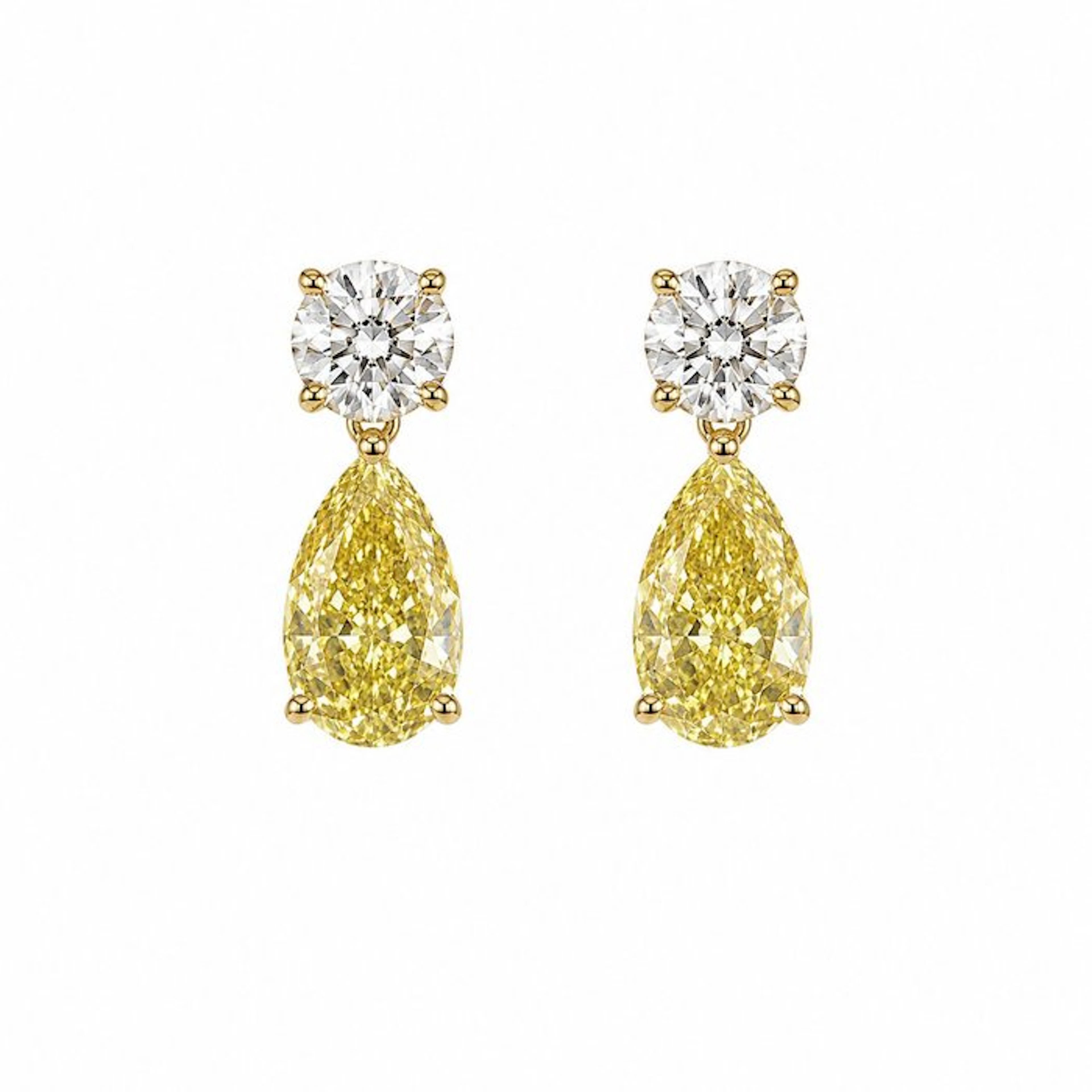 No reserve price - Earrings - 14 kt