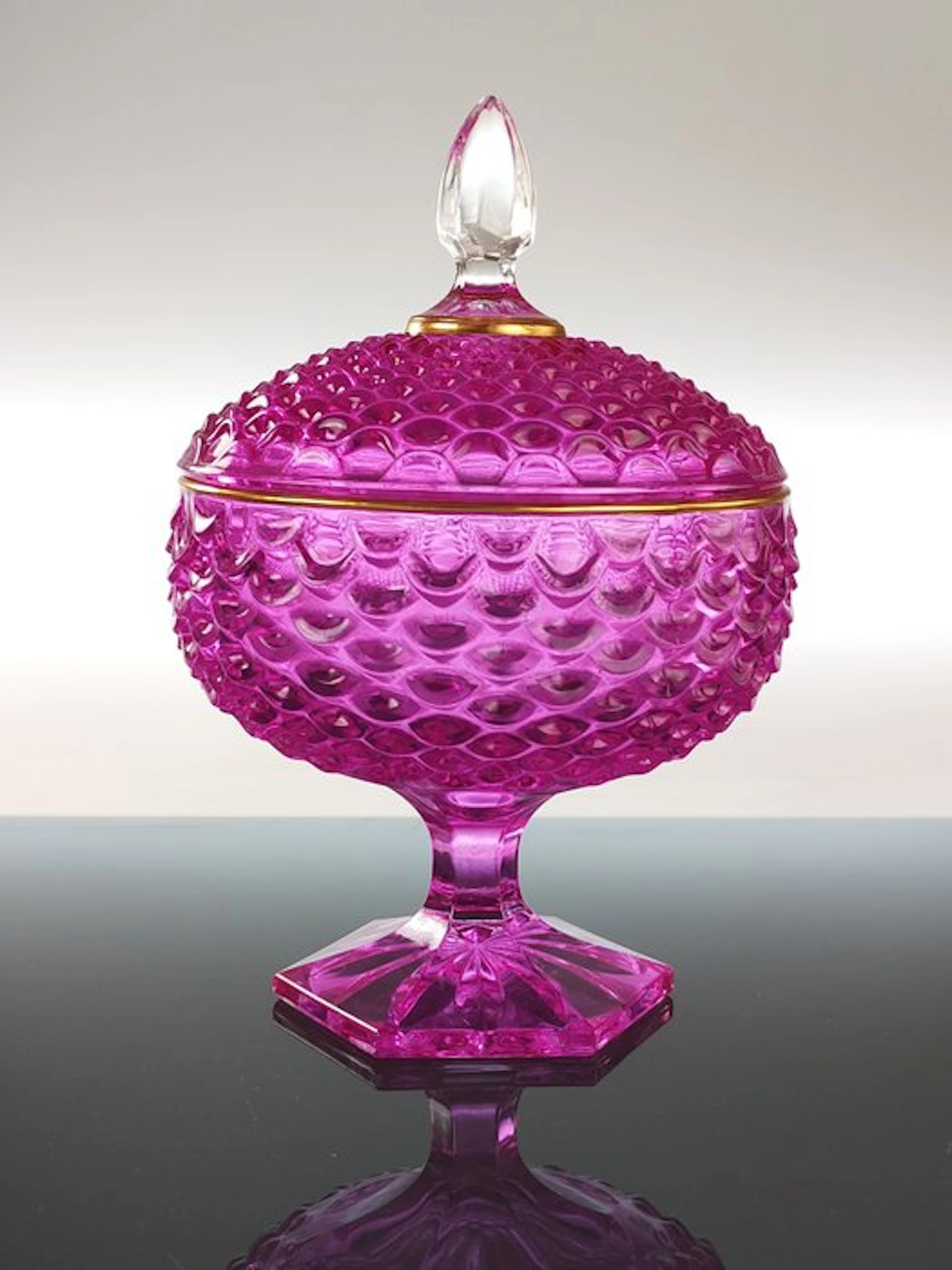 Secoloventesimo - Biscuit box - Bubble - Gold leaf - Fuchsia hig candybox