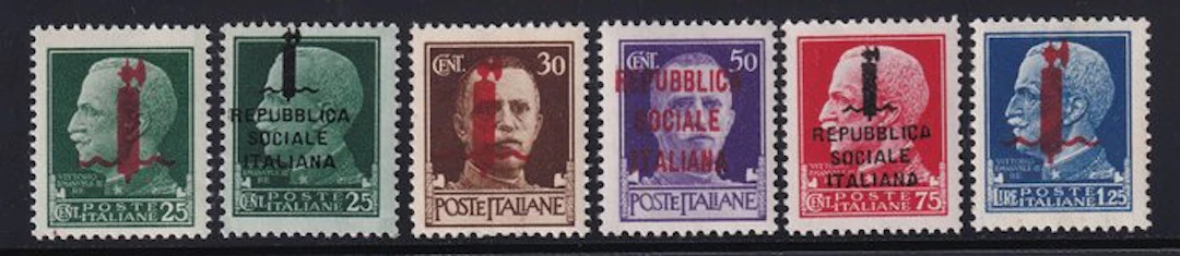 Italian Social Republic 1944 - Complete Sass Series S.107...