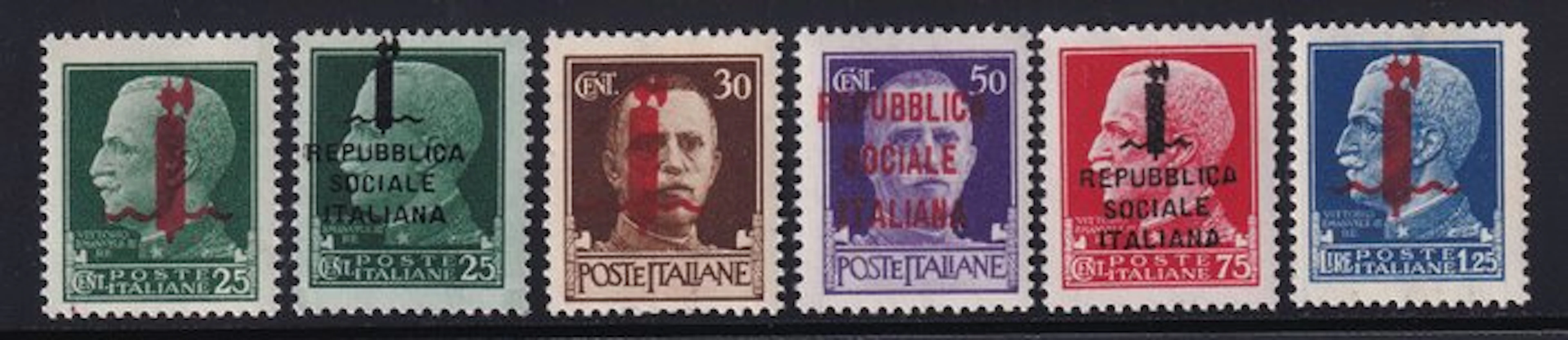 Italian Social Republic 1944 - Complete Sass Series S.107...