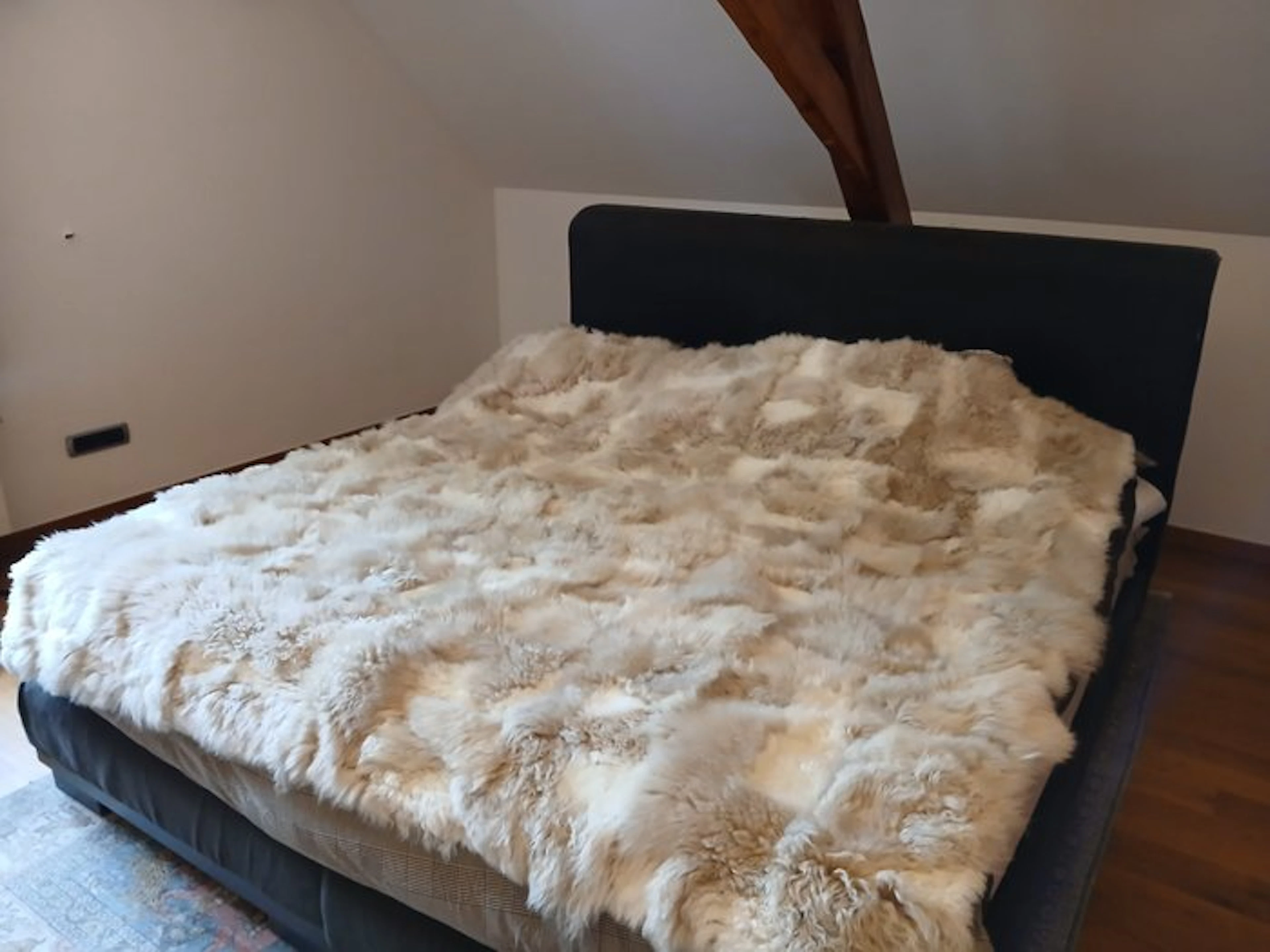 Throw - 200 cm - 200 cm - Exclusive wool blanket.
