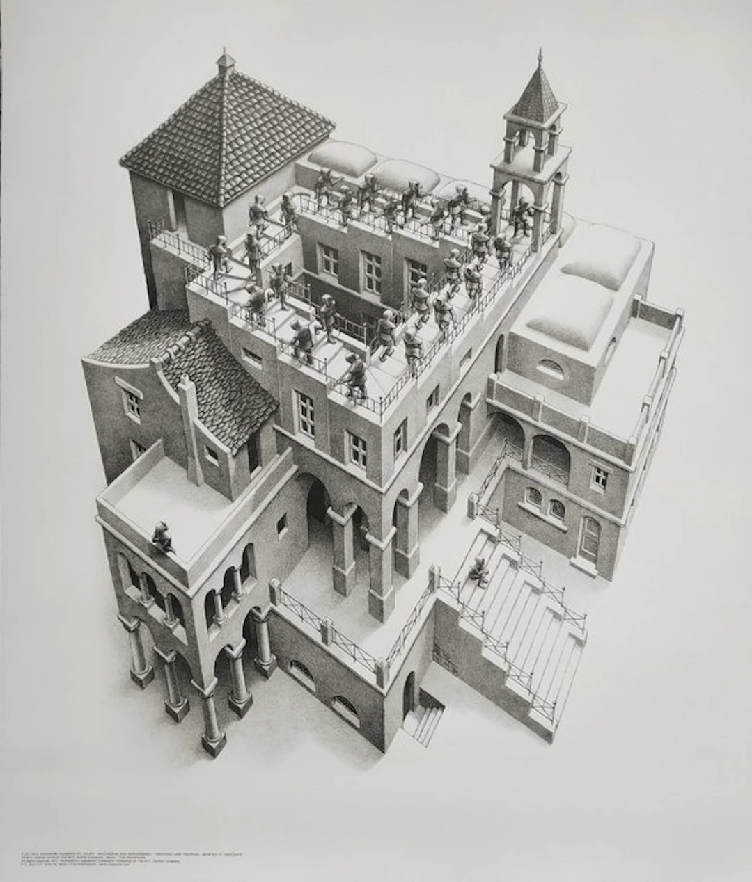 M.C. Escher (1898-1972) (after) - Ascending and Descending