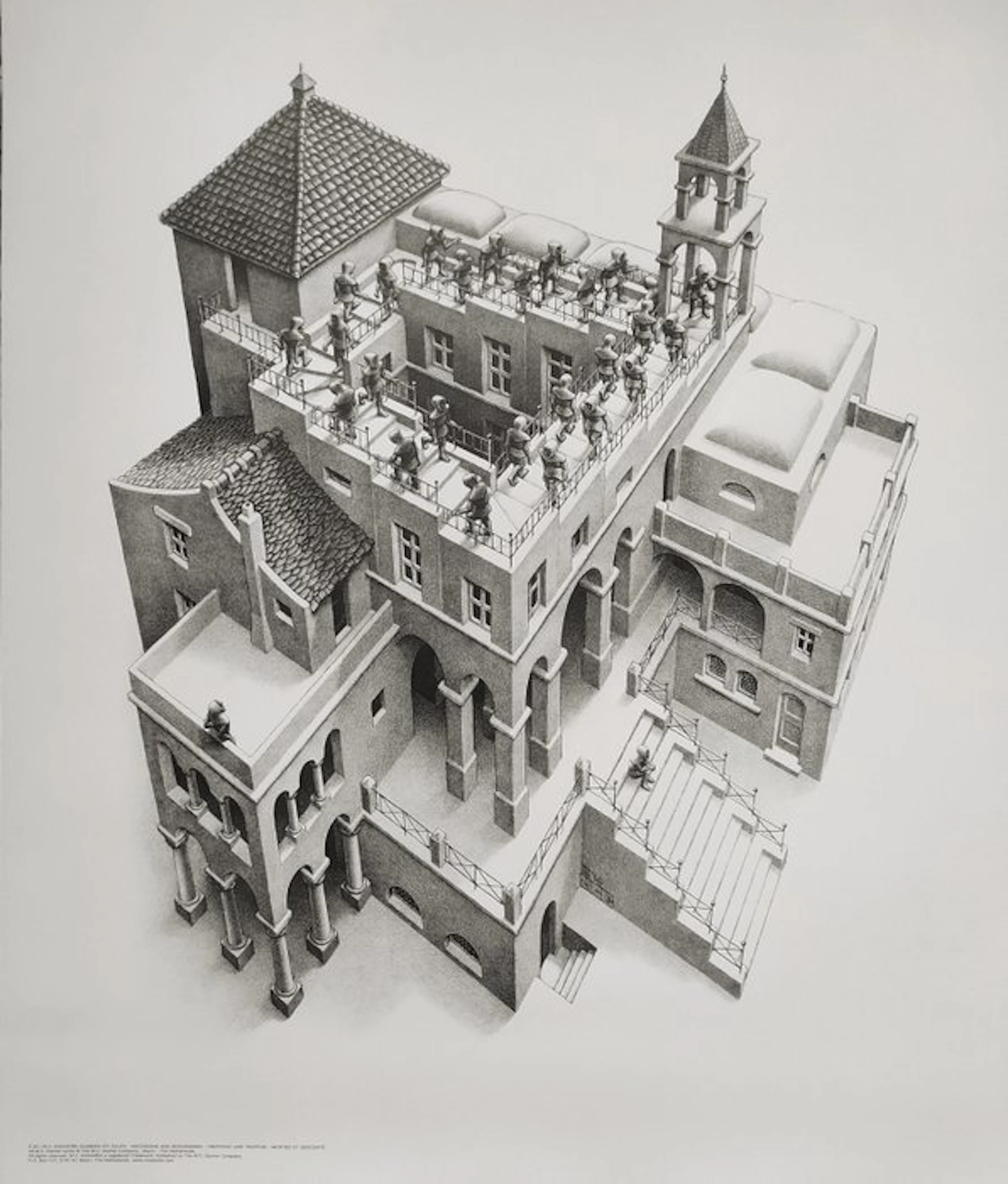 M.C. Escher (1898-1972) (after) - Ascending and Descending