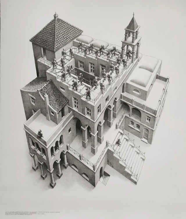 M.C. Escher (1898-1972) (after) - Ascending and Descending