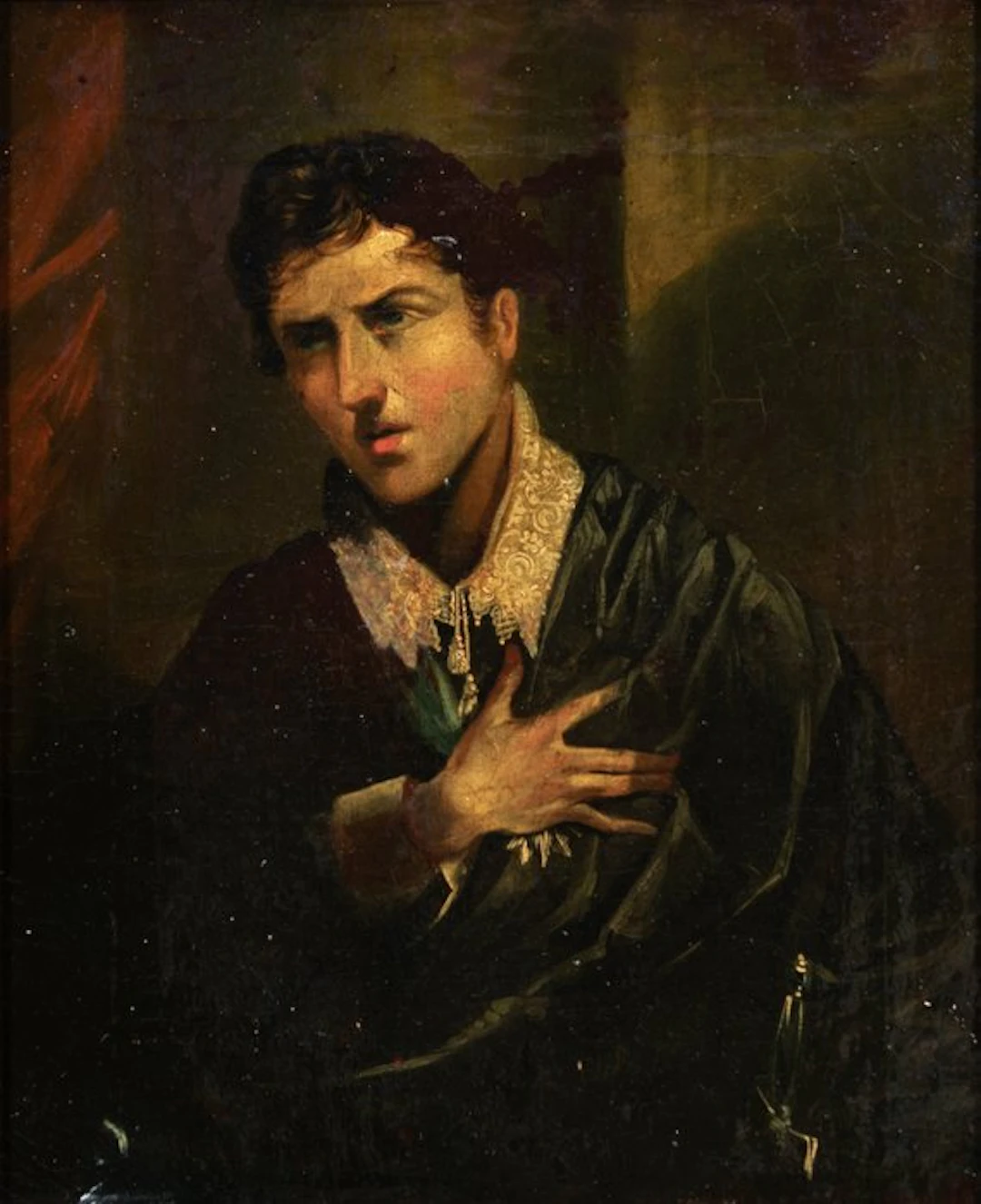 Hollandse School (XIX) - Charles Kean (1811–1868) als Hamlet (No Reserve)