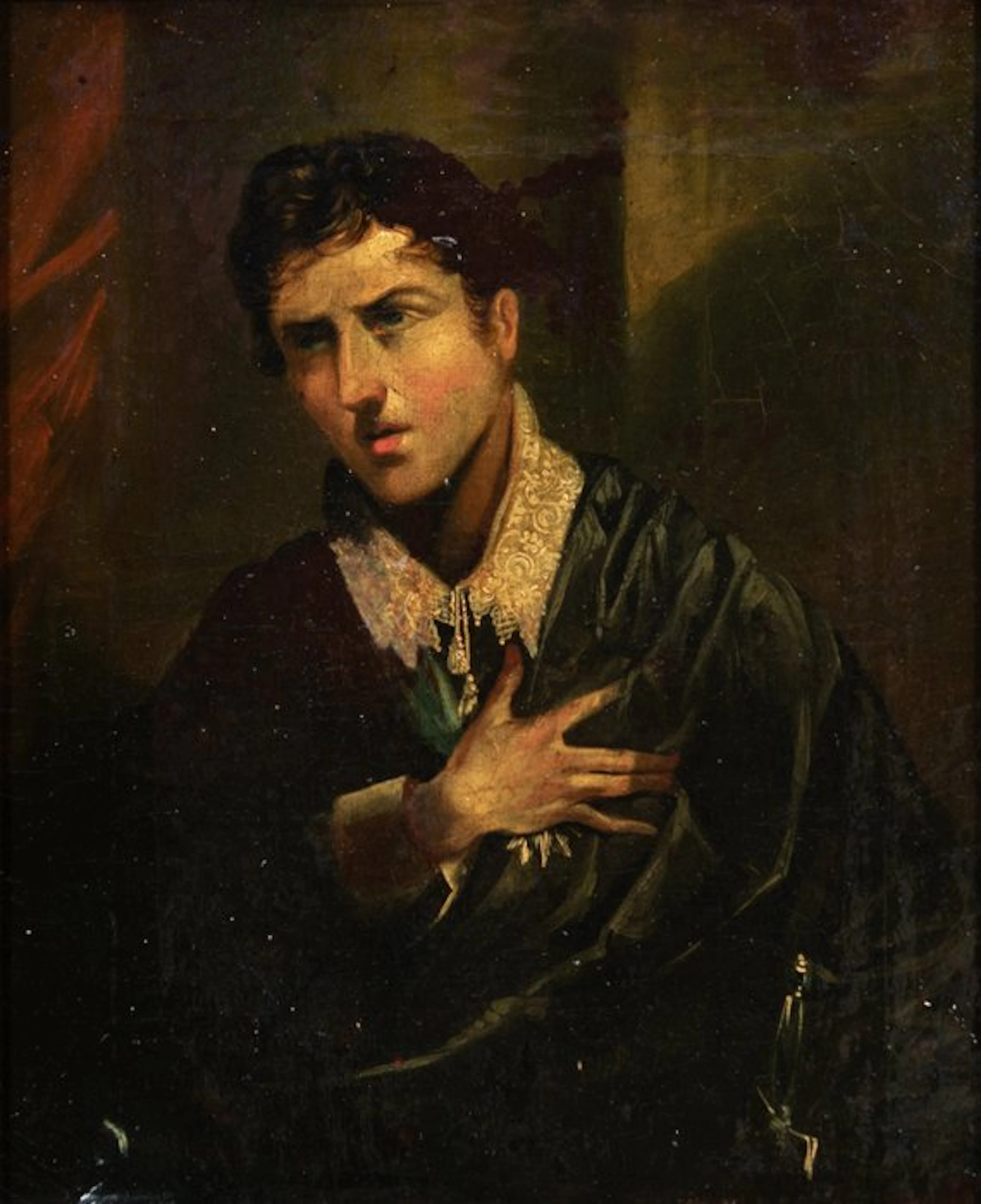 Hollandse School (XIX) - Charles Kean (1811–1868) als Hamlet (No Reserve)