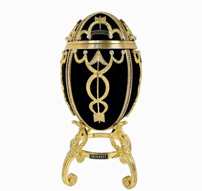 Fabergé egg - Faberge Ei - Brass - Smirnoff