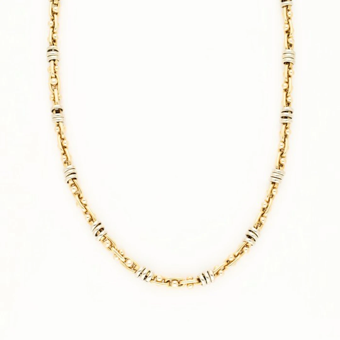 Necklace - 14 kt. Yellow gold, White gold