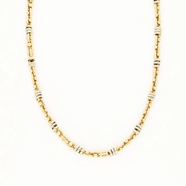 Necklace - 14 kt. Yellow gold, White gold