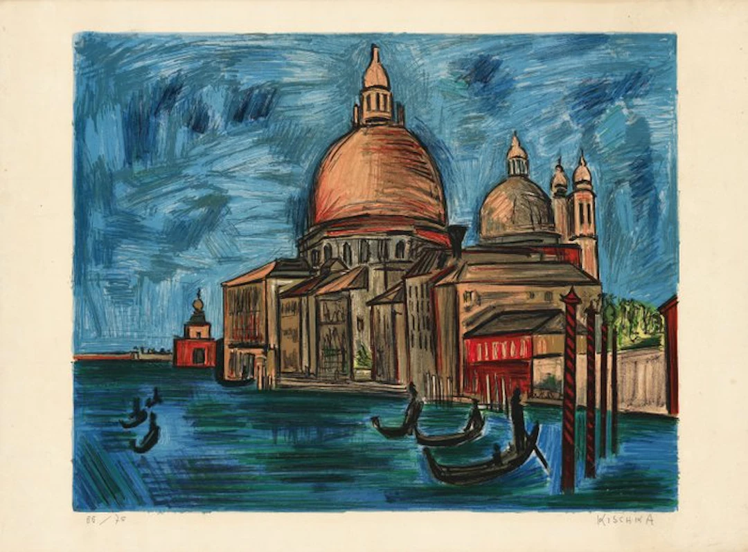Isis Kischka (1908-1973) - Basilique Santa Maria della Salute, Venise