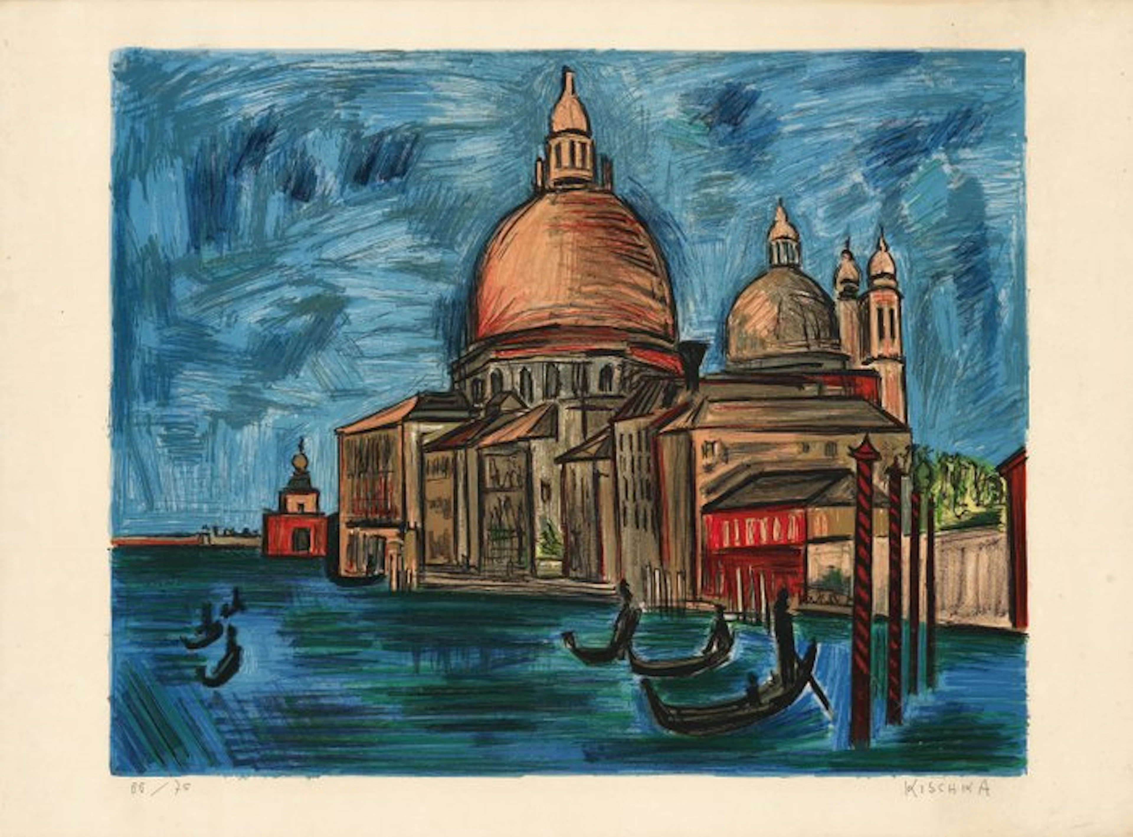 Isis Kischka (1908-1973) - Basilique Santa Maria della Salute, Venise