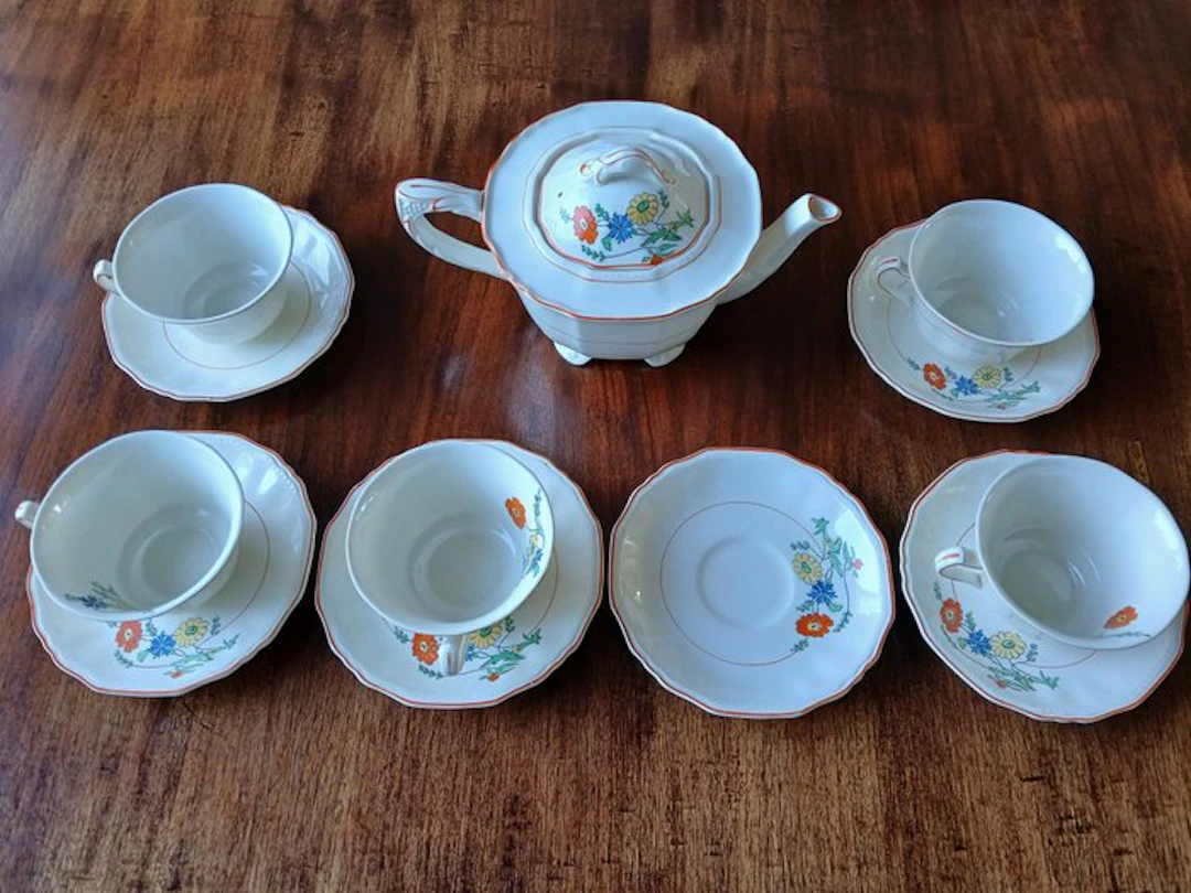 Alfred Meakin - Teapot (12) - Marigold Astoria Shape...