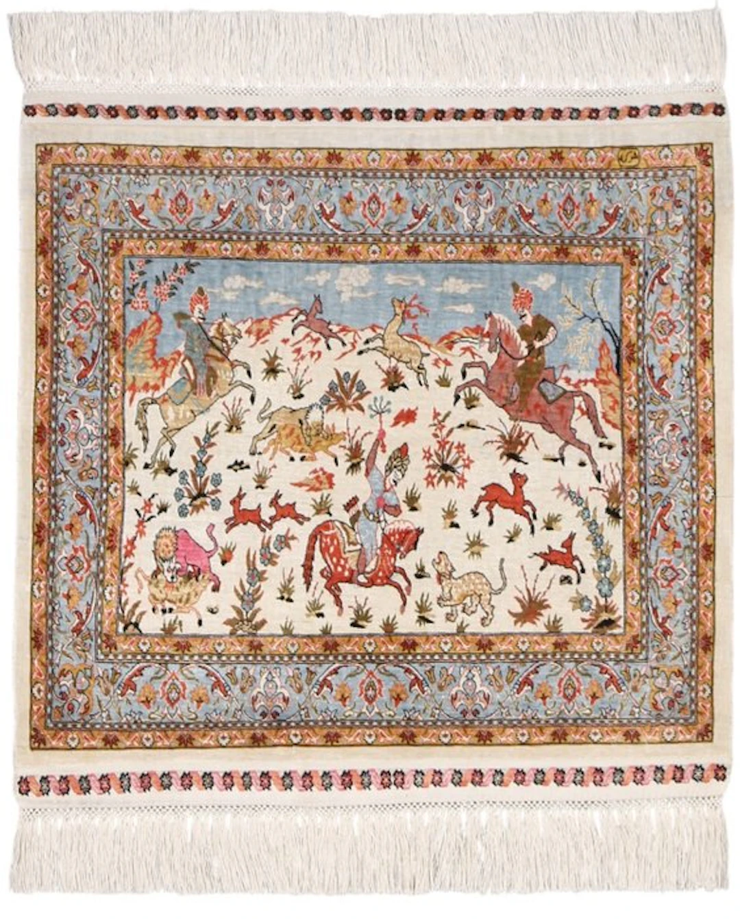 Silk Hereke Signed Carpet with Amazing 20/20 Quality...