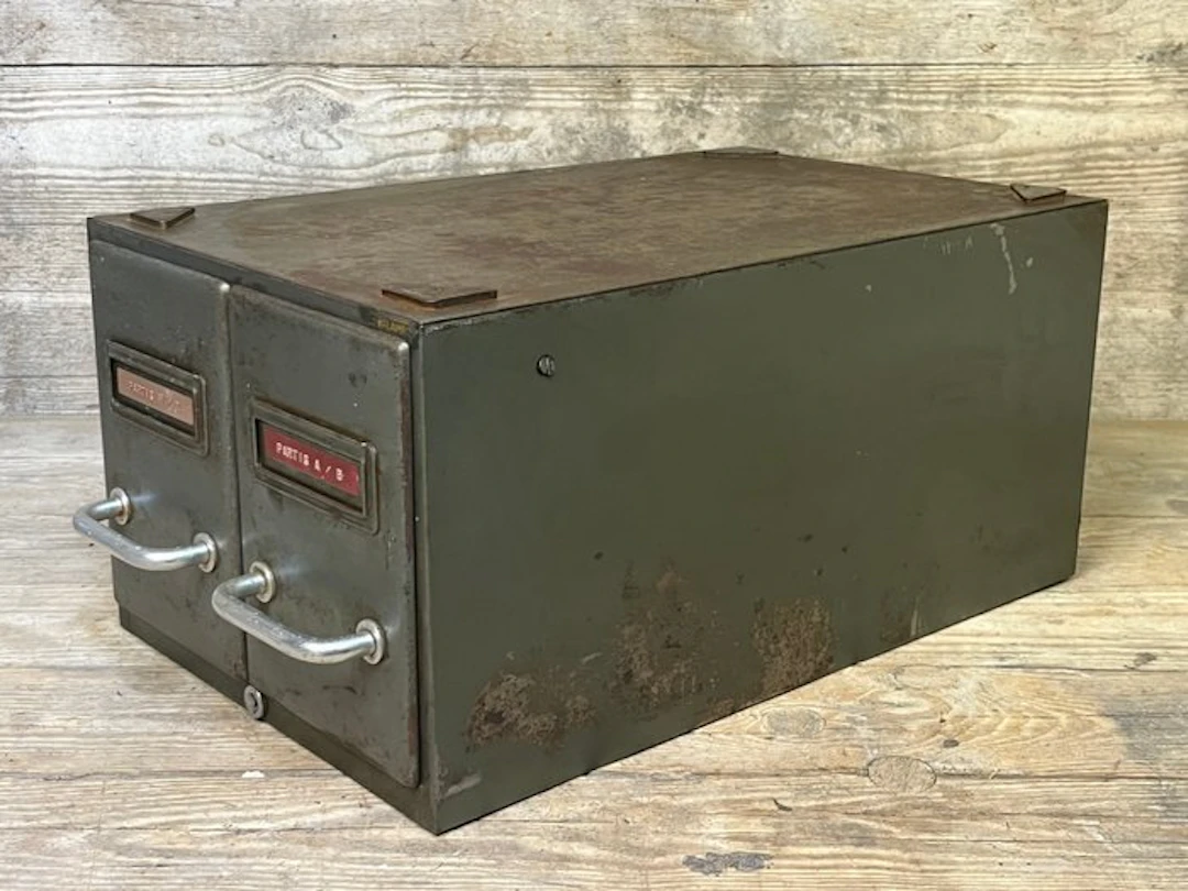 Chest of drawers - Iron - municipal archive cabinet