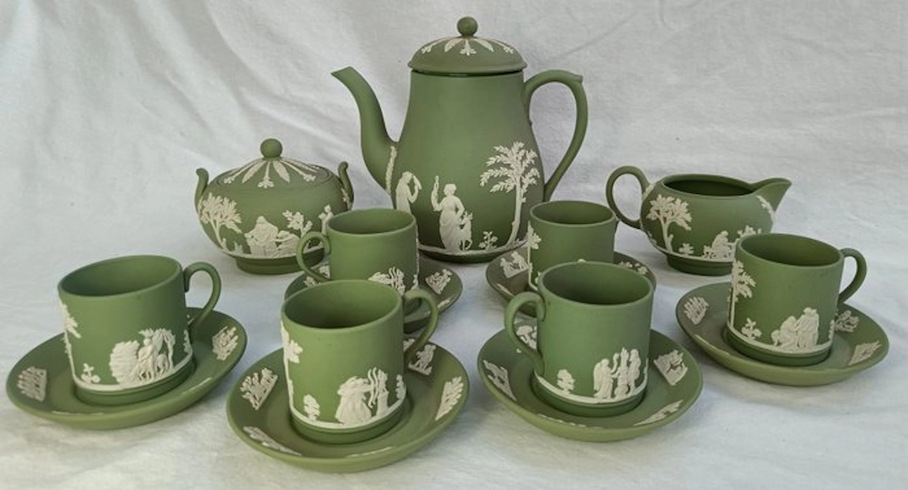 Tea service (15) - Earthenware - Wedgewood Jasperware SG